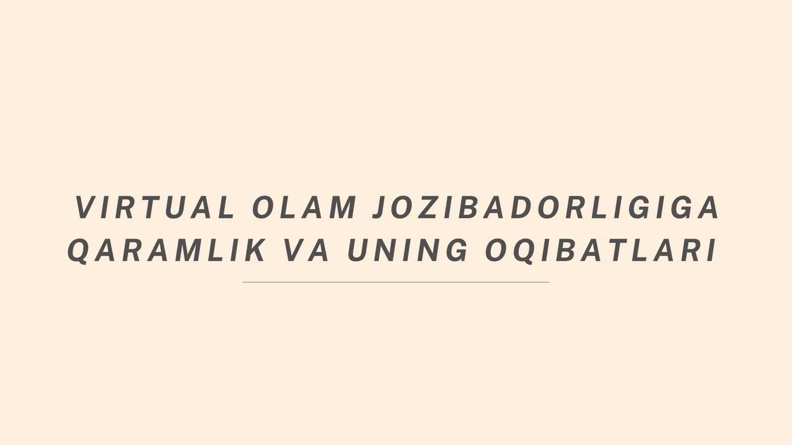 Virtual olam