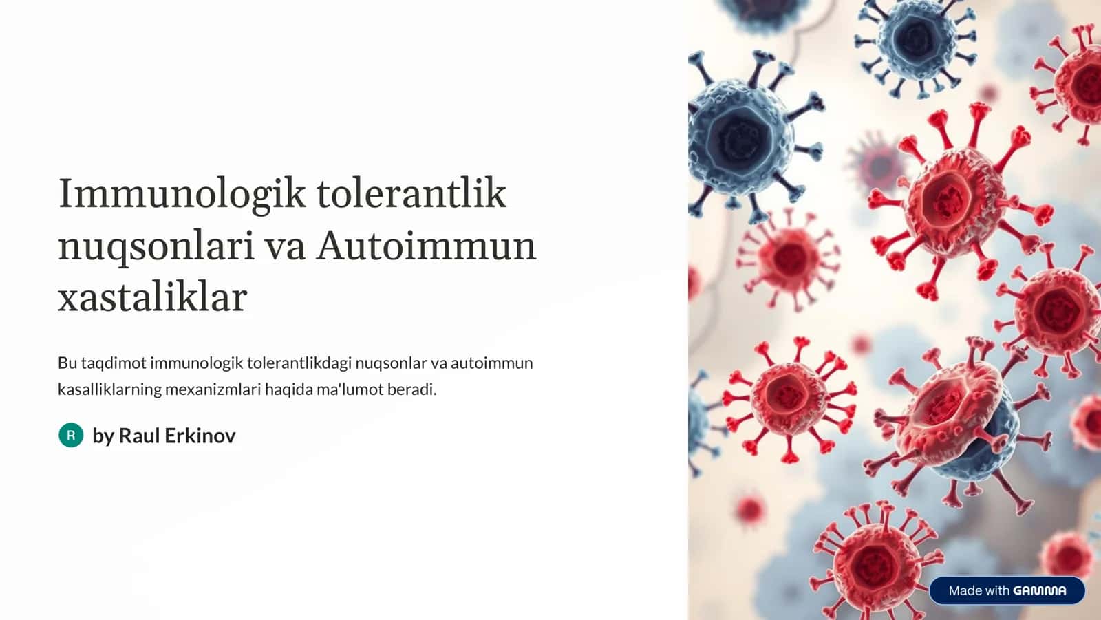 Immunologik tolerantlik nuqsonlari va Autoimmun xastaliklar