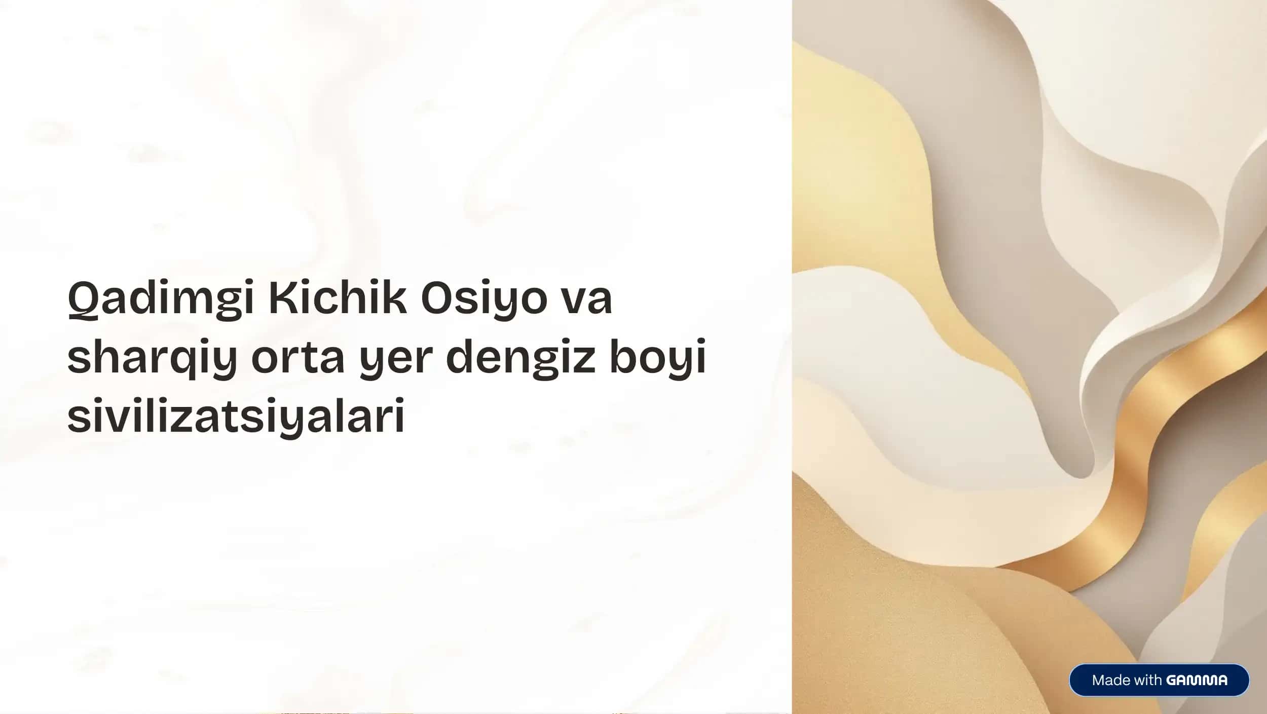 Sharqiy Orta yer dengiz boyi sivilizatsiyalari