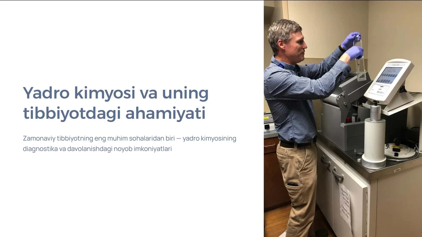 Yadro kimyosi va uning tibbiyotdagi ahamiyati