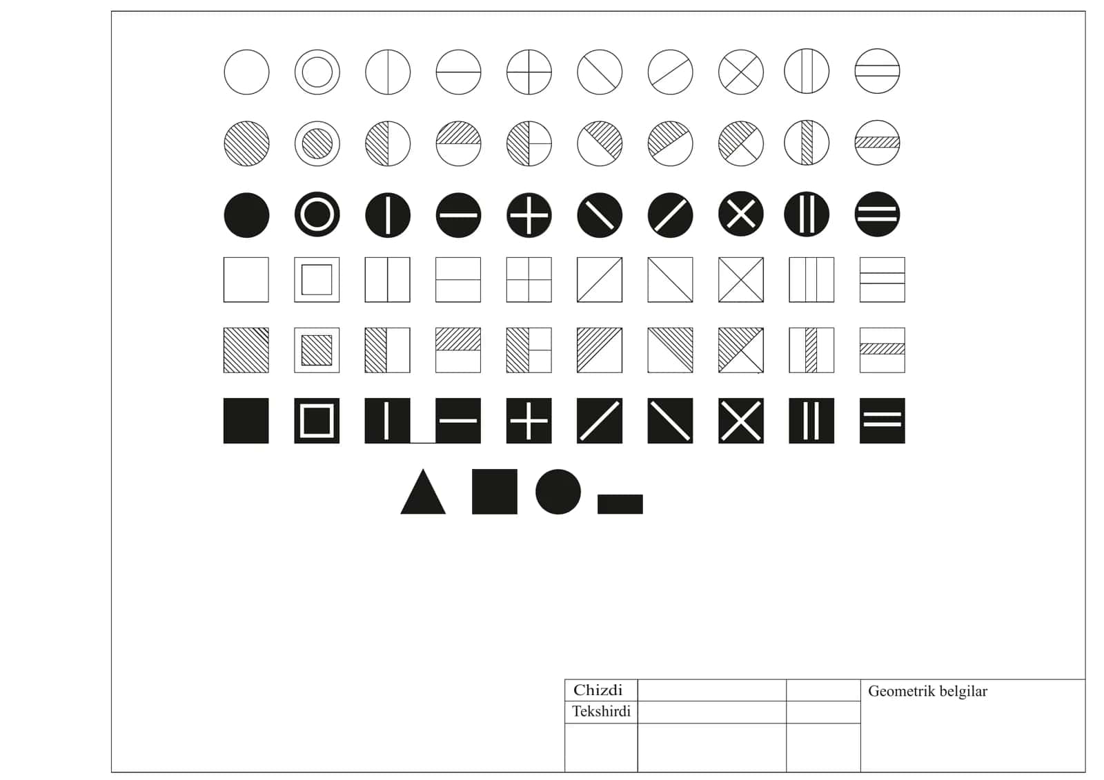 Geometrik shartli belgilar