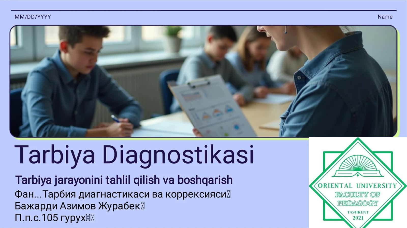 Tarbiya Diagnostikasi