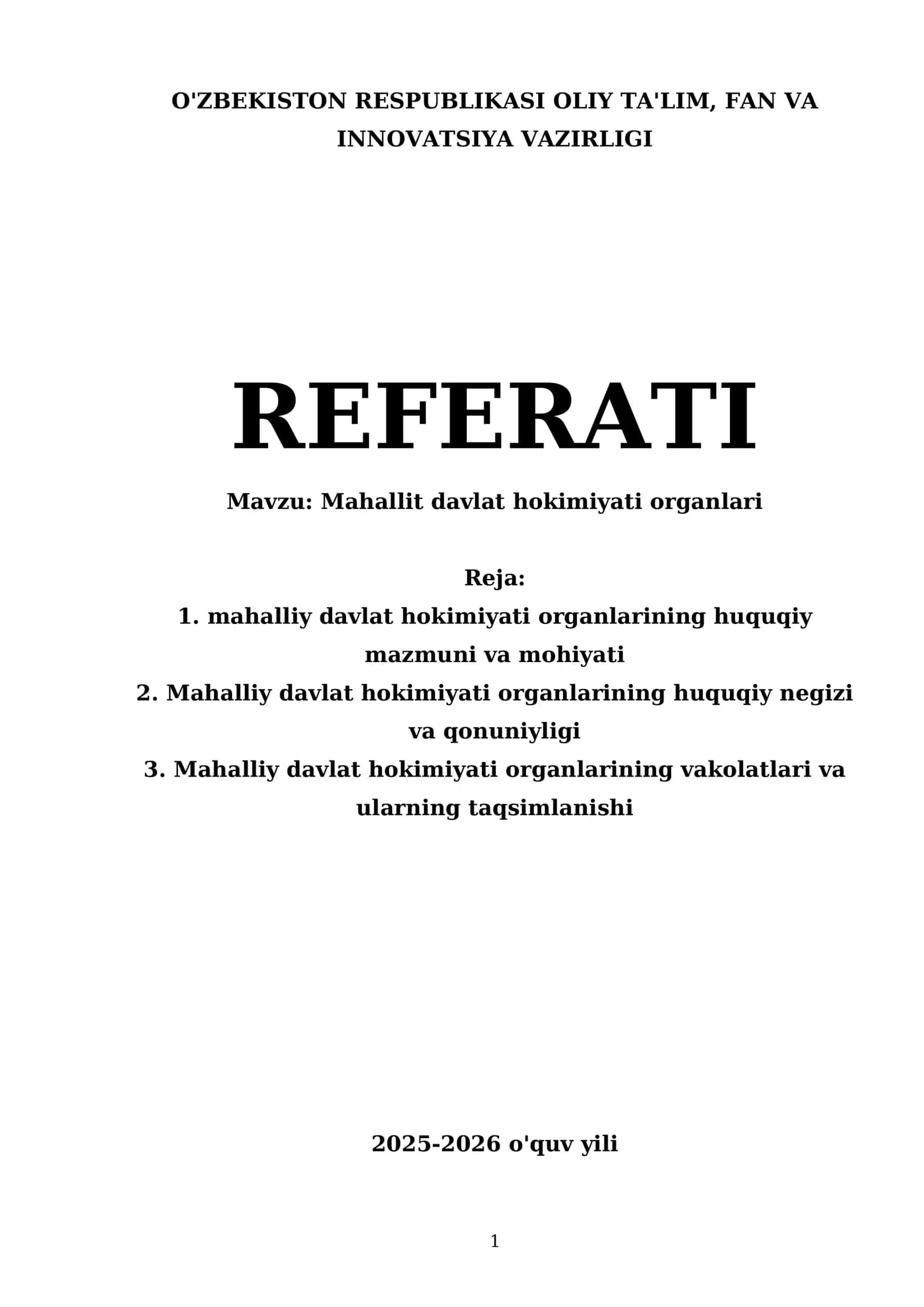 Mahallit davlat hokimiyati organlari