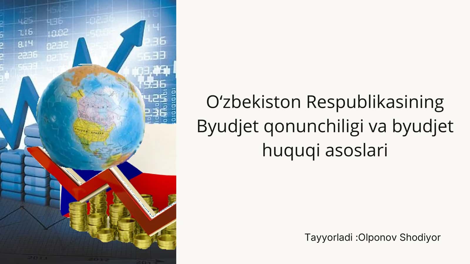 Byudjetning Davlat Boshqaruvidagi O'rni