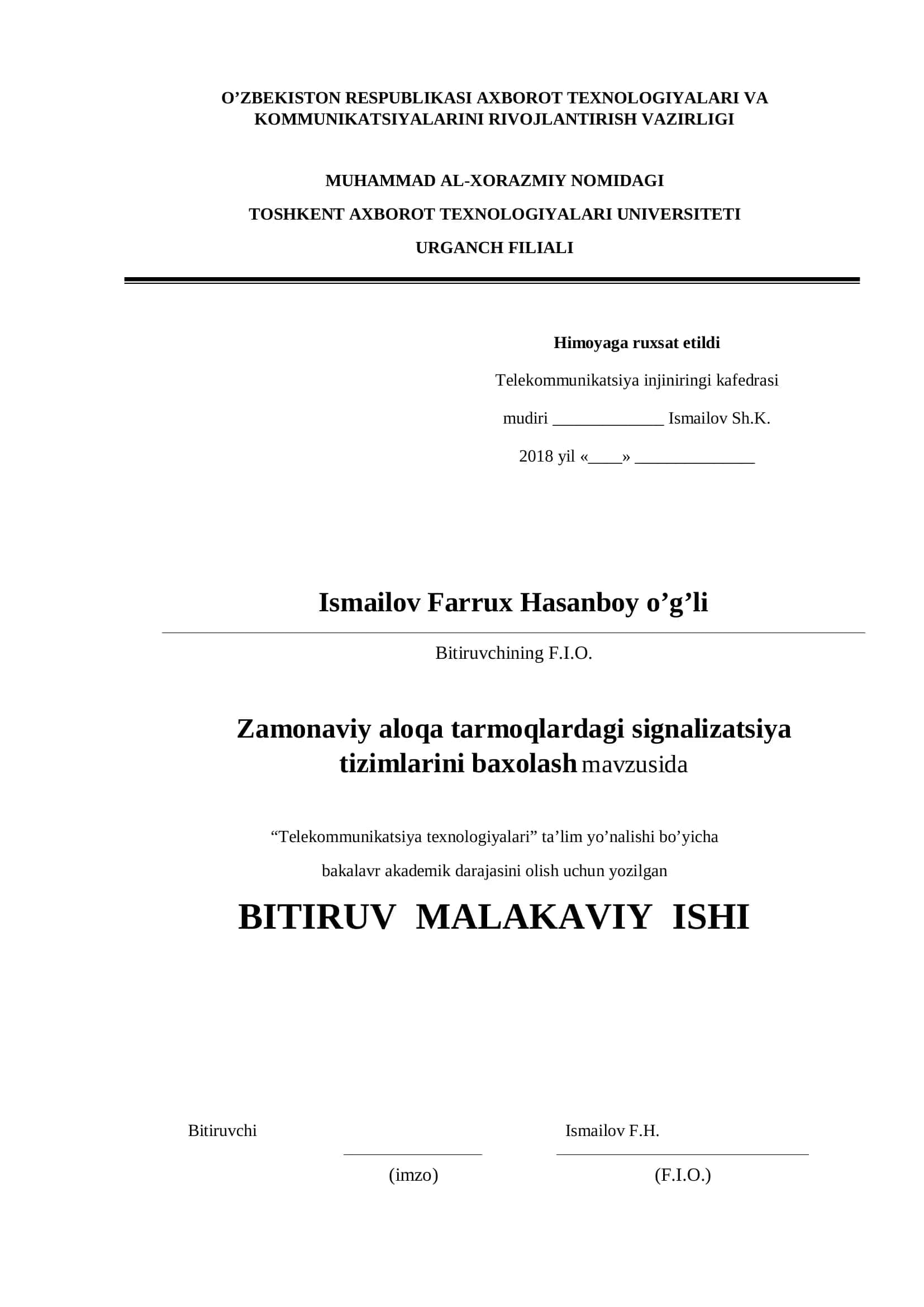Telekommunikatsiya texnologiyalari