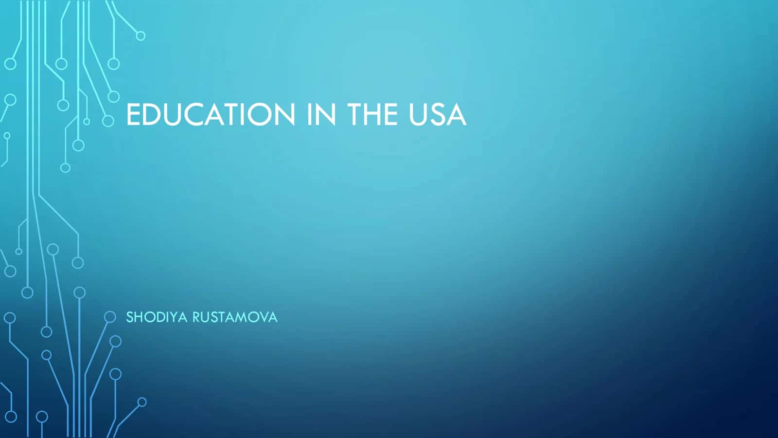 EDUCATION IN THE USA