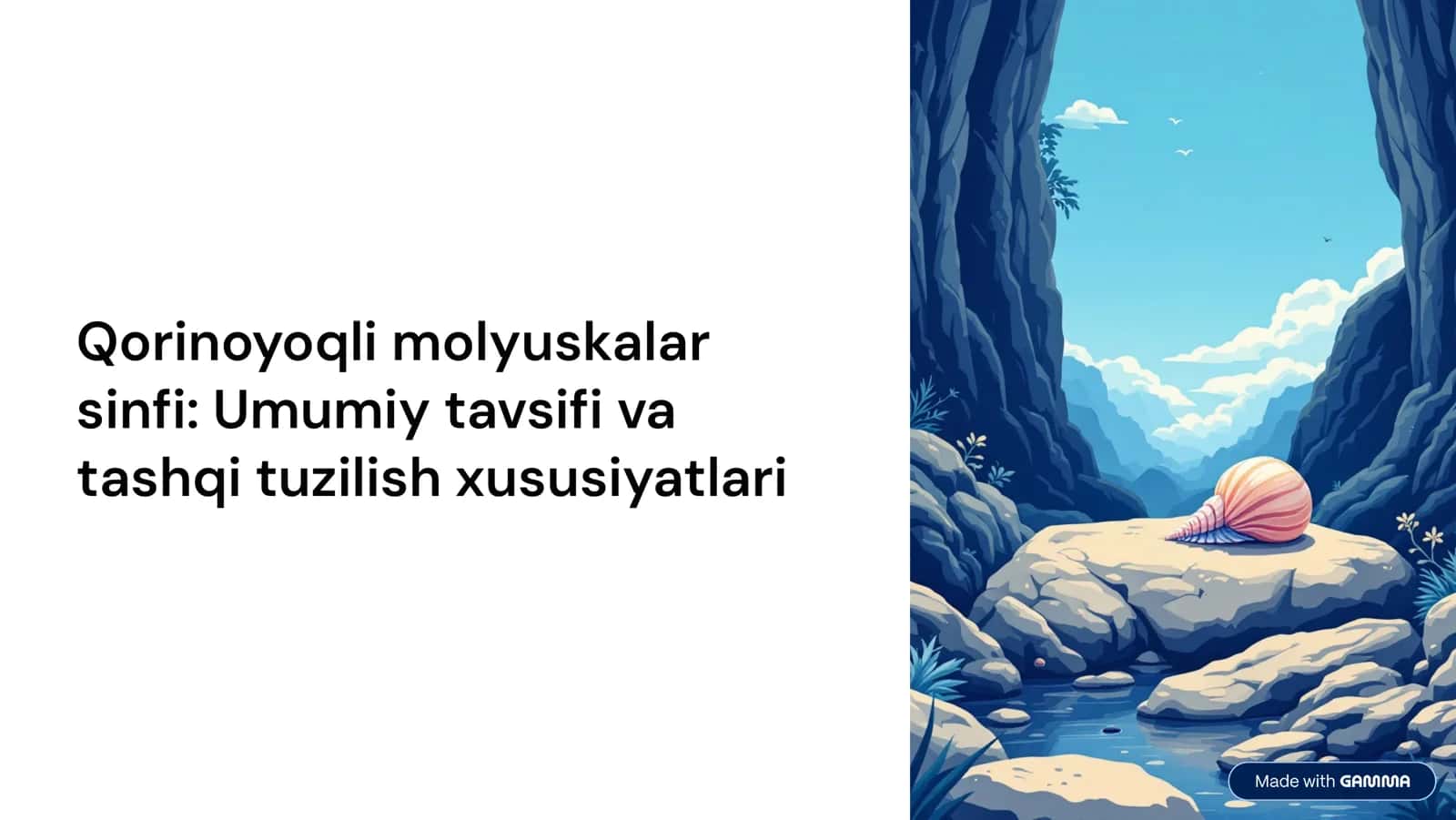 Qorinoyoqli molyuskalar