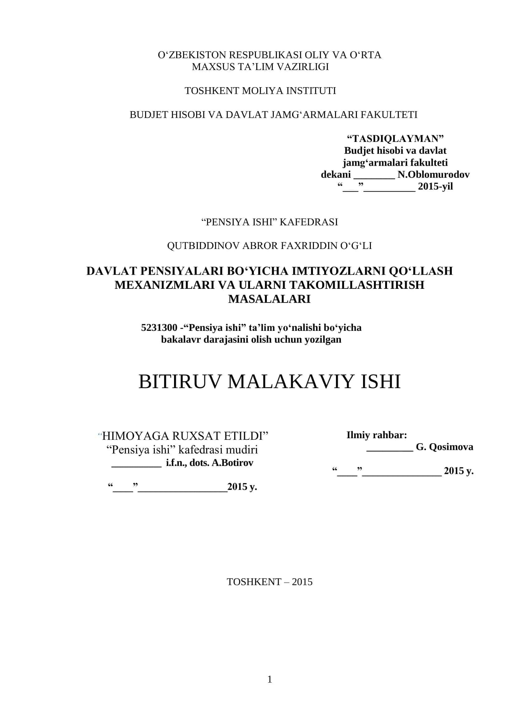 PENSIYA ISHI