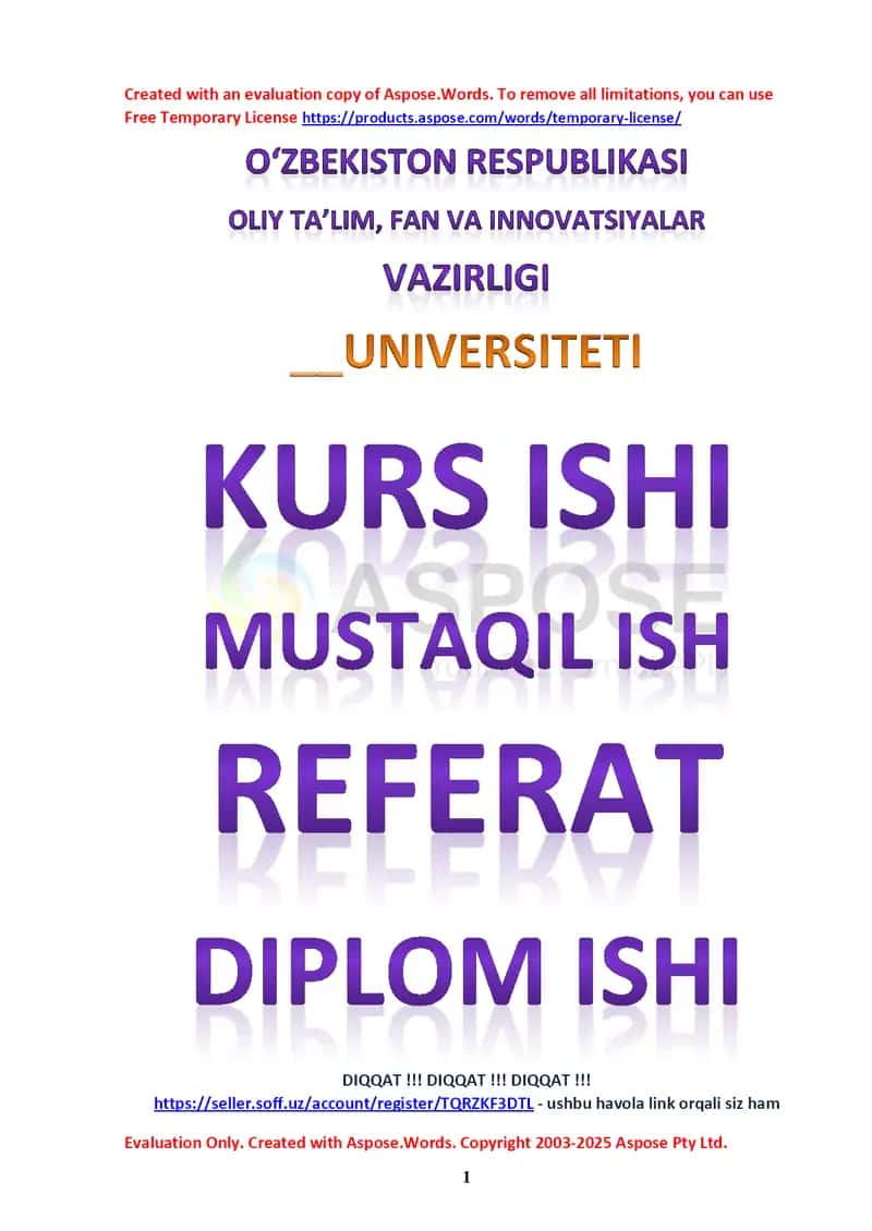 Kurs ishi – The Stylistic Power of the Pronoun