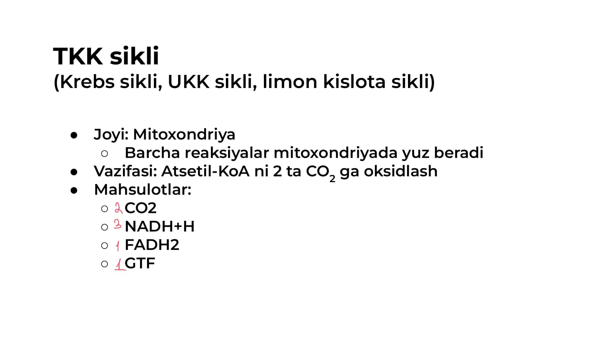 Tkk sikli (krebs sikli Ukk sikli limon kislota sikli)