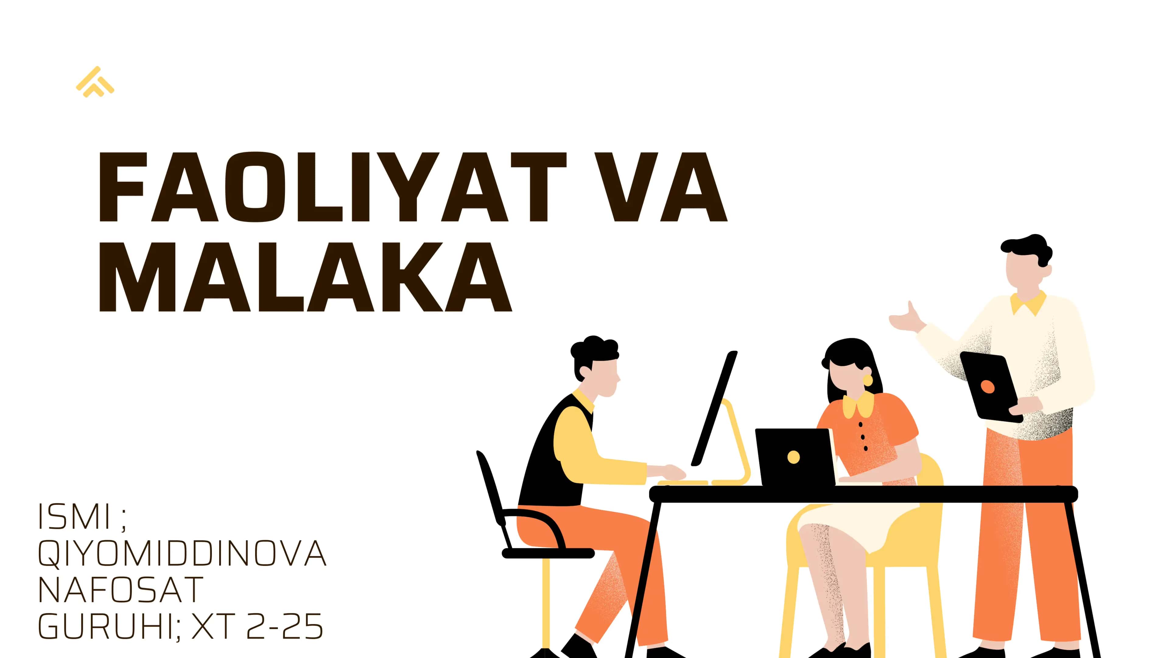 Faoliyat va Malaka Ismi