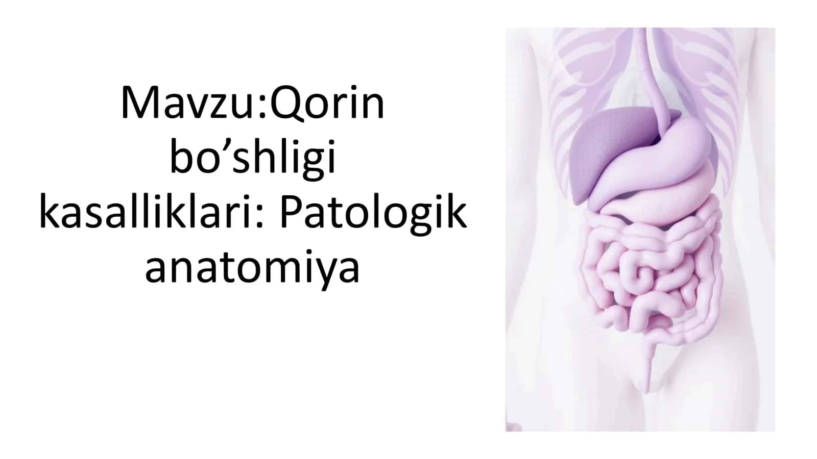 Qorin kasalliklari: Patologik anatomiya