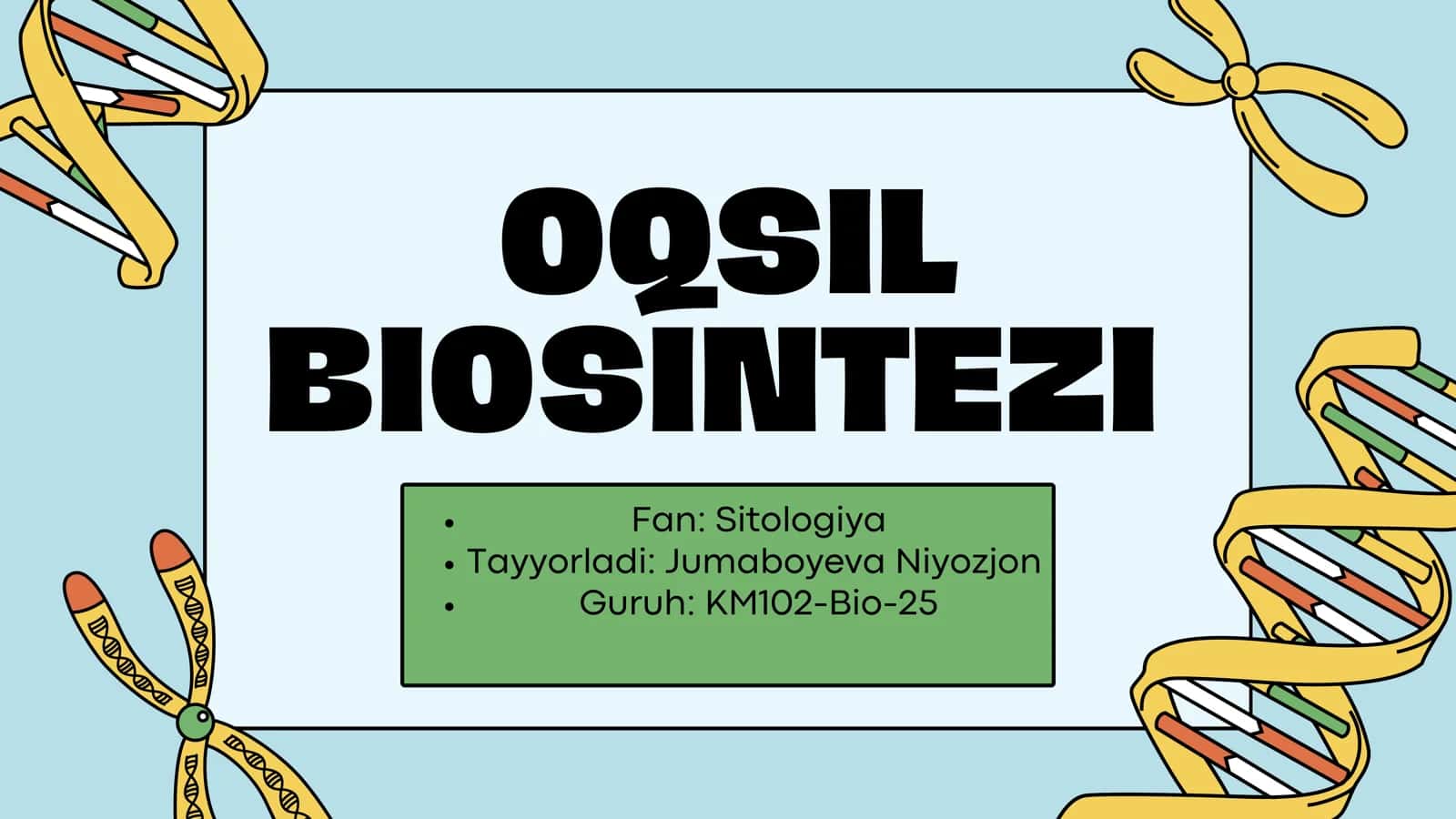 Oqsil biosintezi