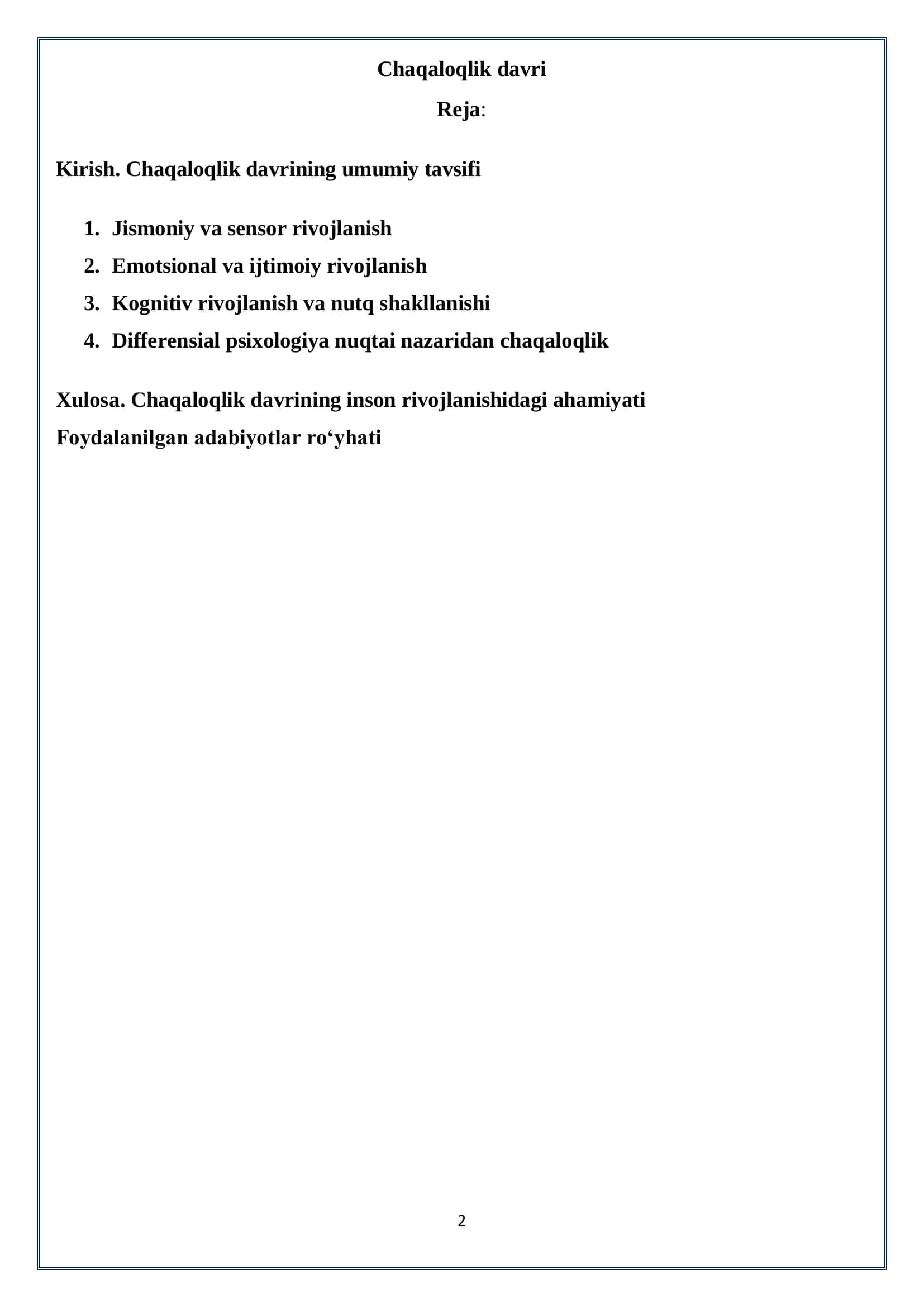 Chaqaloqlik davri