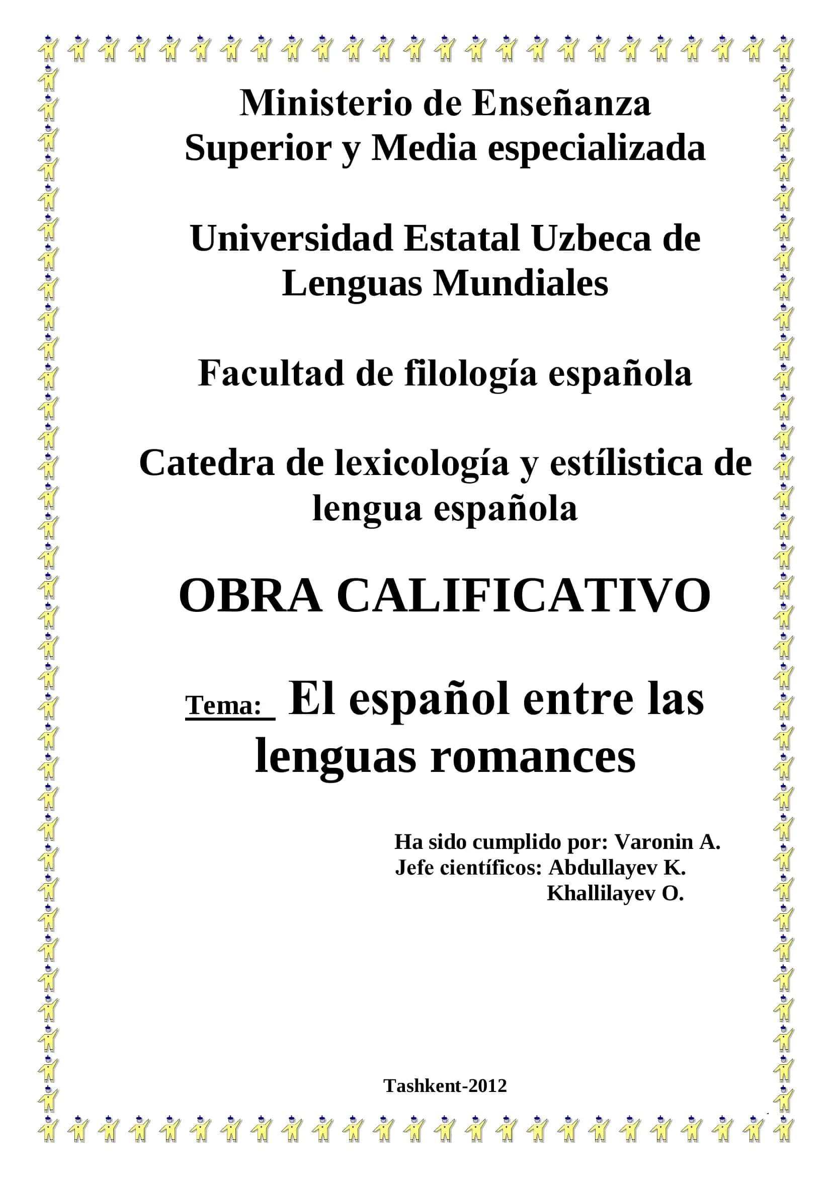 El español entre las lenguas romances
