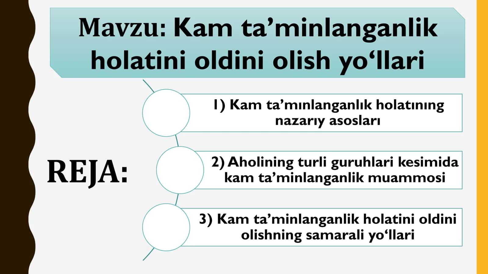 Kam ta’minlanganlik holatini oldini olish yo‘llari