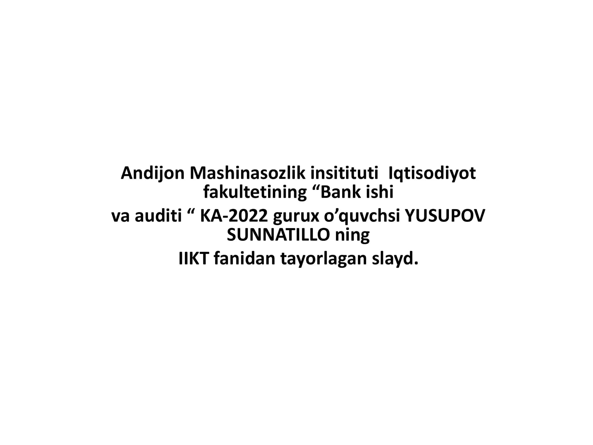 Bulutli va blokcheyn texnalogiyalari