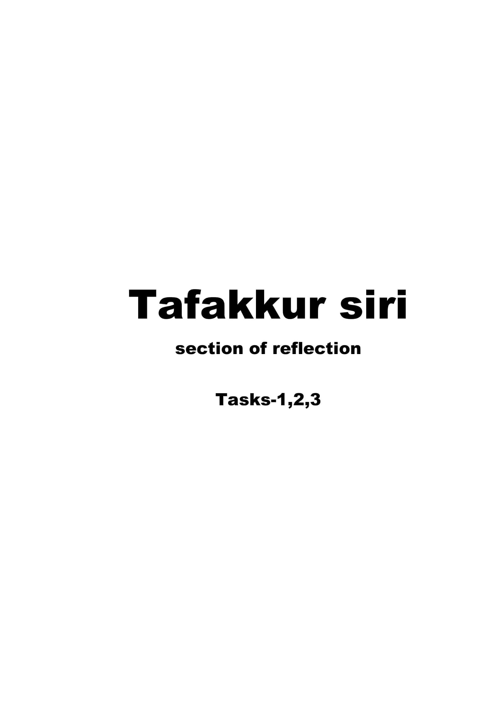 Tafakkur siri