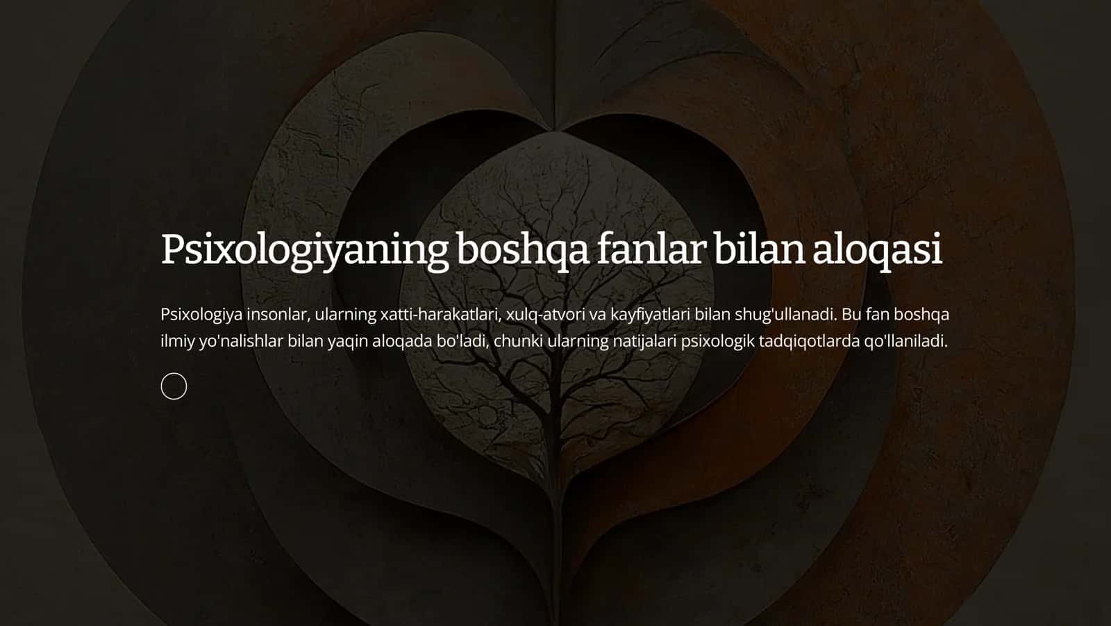 Psixologiyaning boshqa fanlar bilan aloqasi