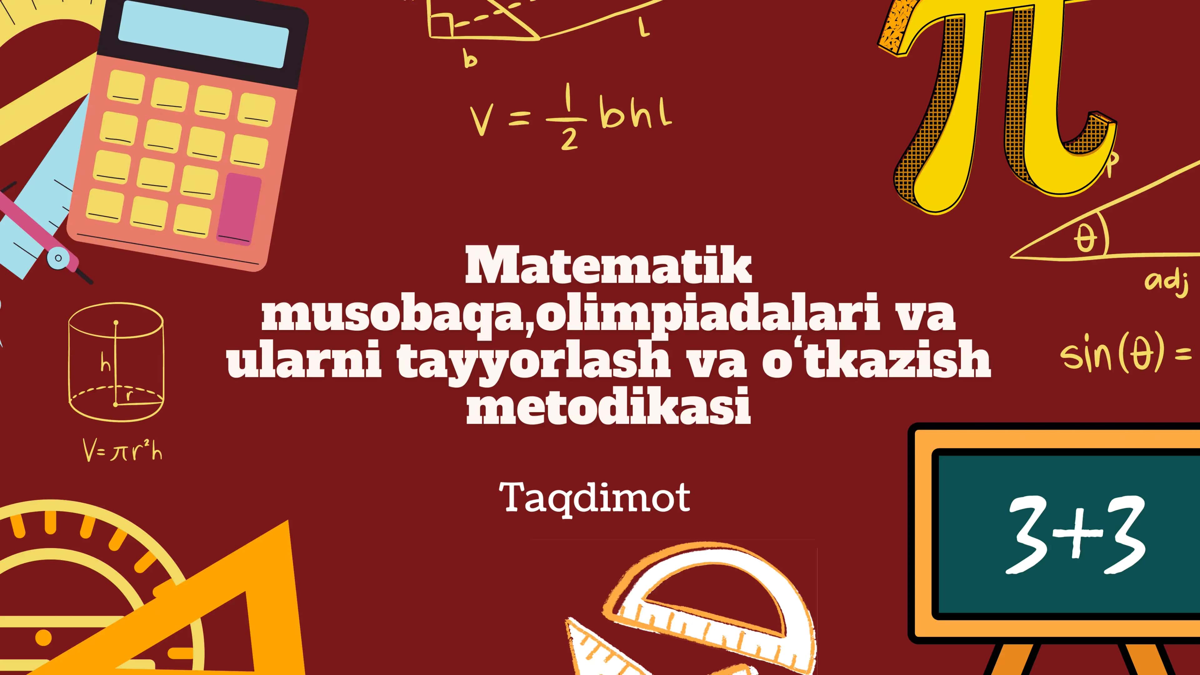 Matematik olimpiadalarga tayyorgarlik metodikasi, iqtidorli yoshlarni saralash va yo‘naltirish uchun