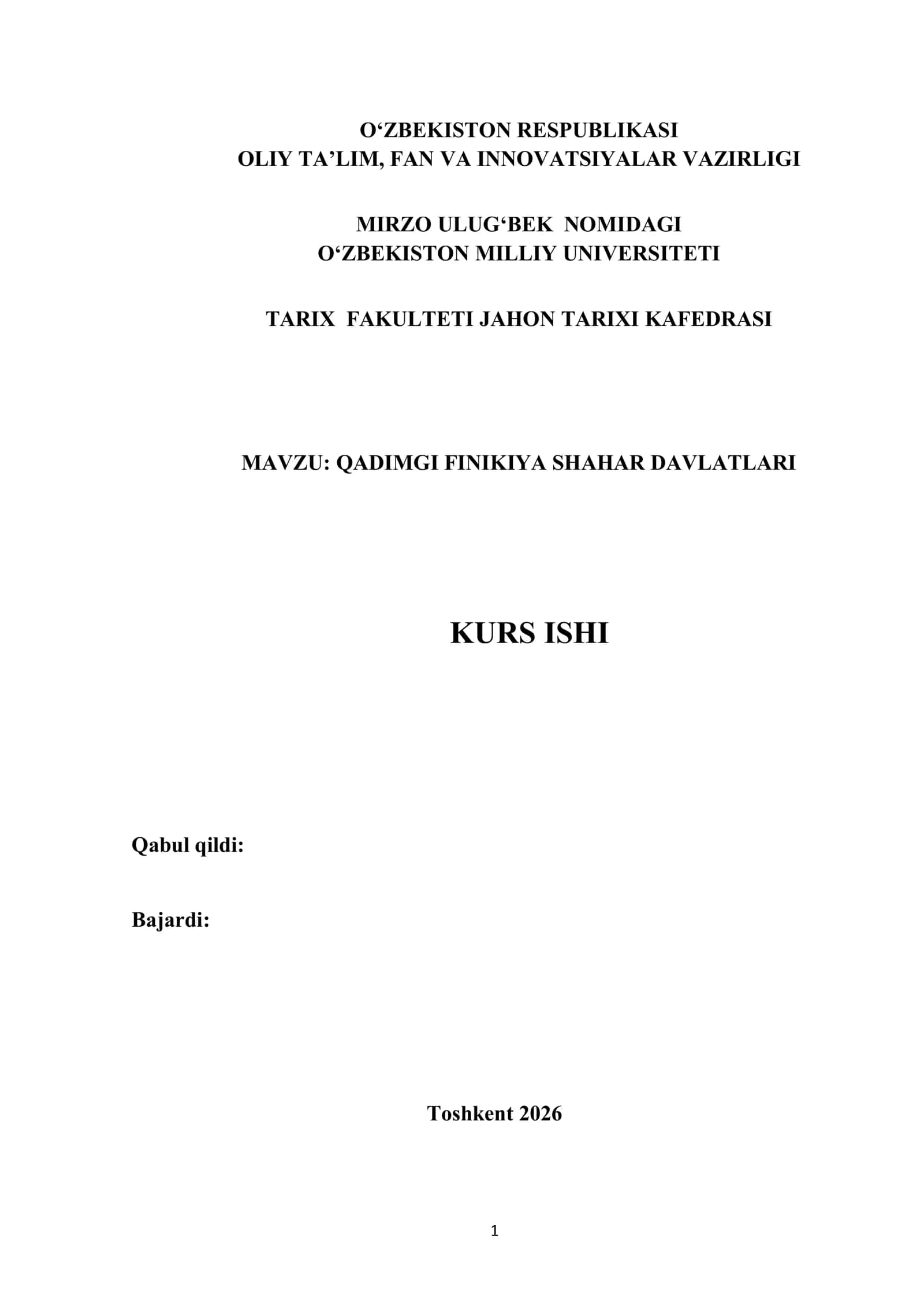 QADIMGI FINIKIYA SHAHAR DAVLATLARI