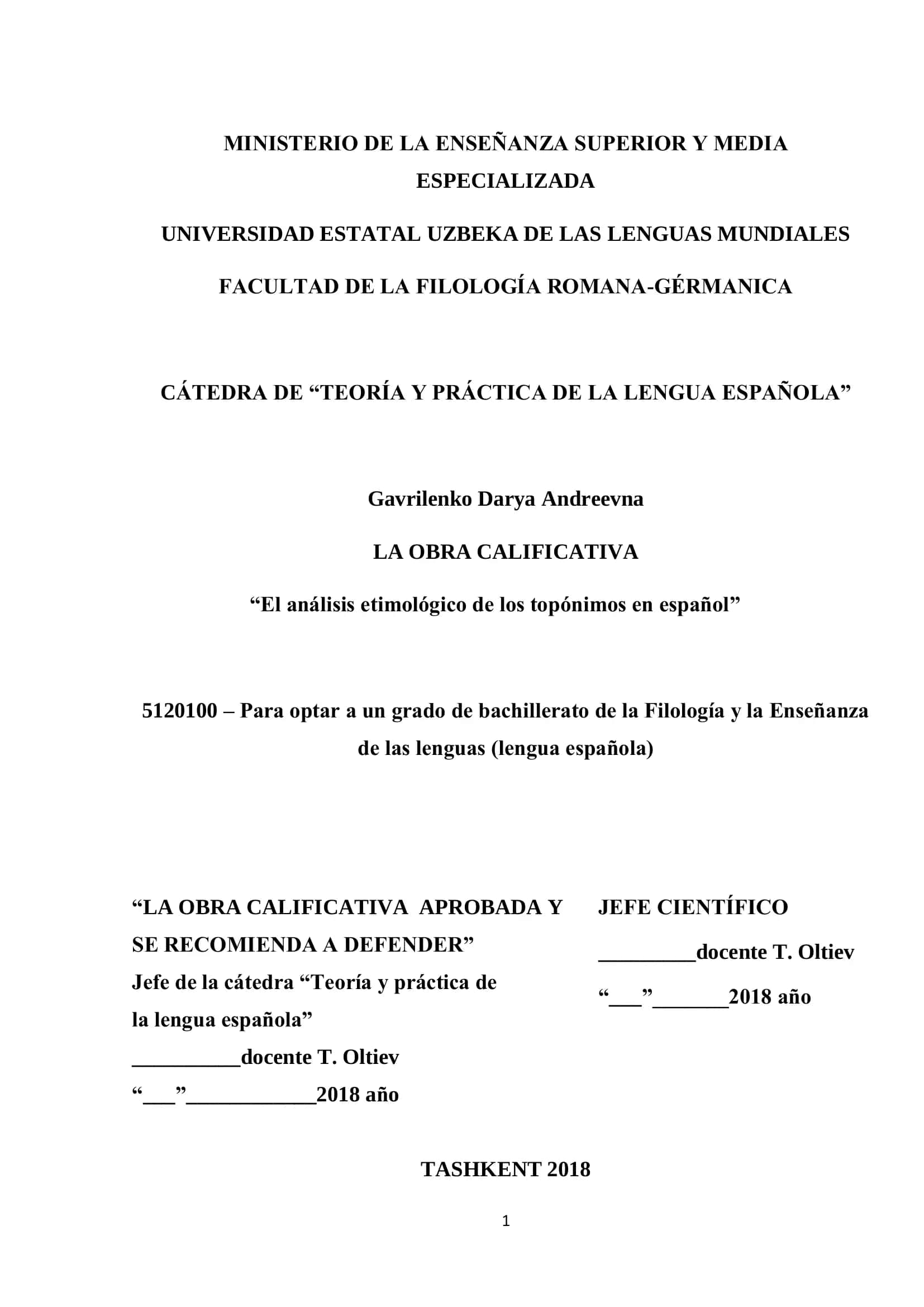 El análisis etimológico de los topónimos en español