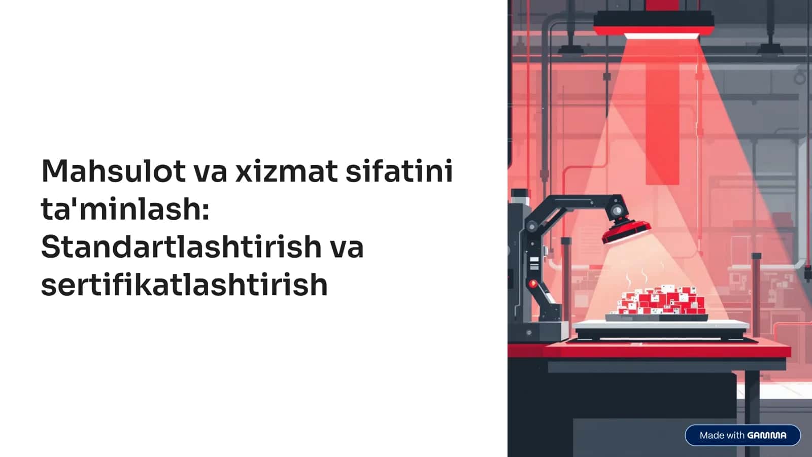 Standartlashtirish va sertifikatlashtirish
