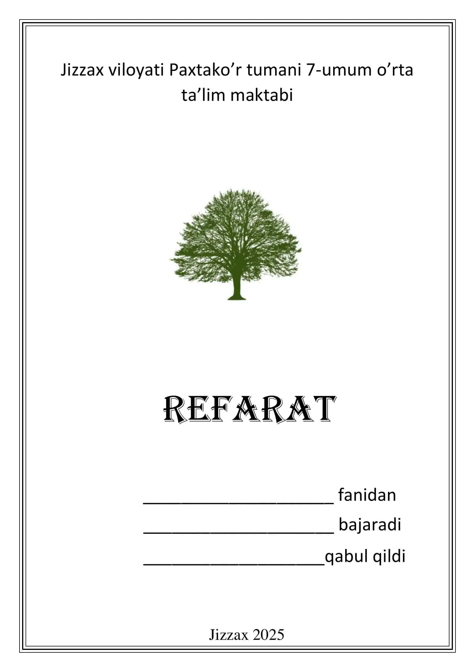 Tabiatni asrash hayotni asrash