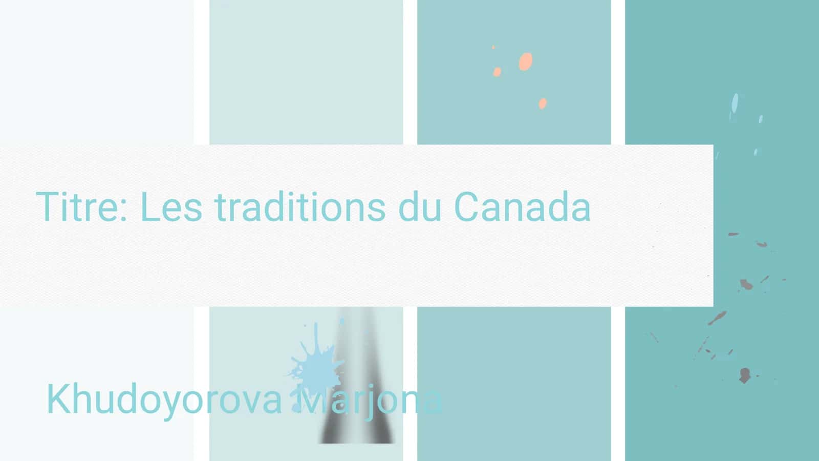 Les traditions du Canada