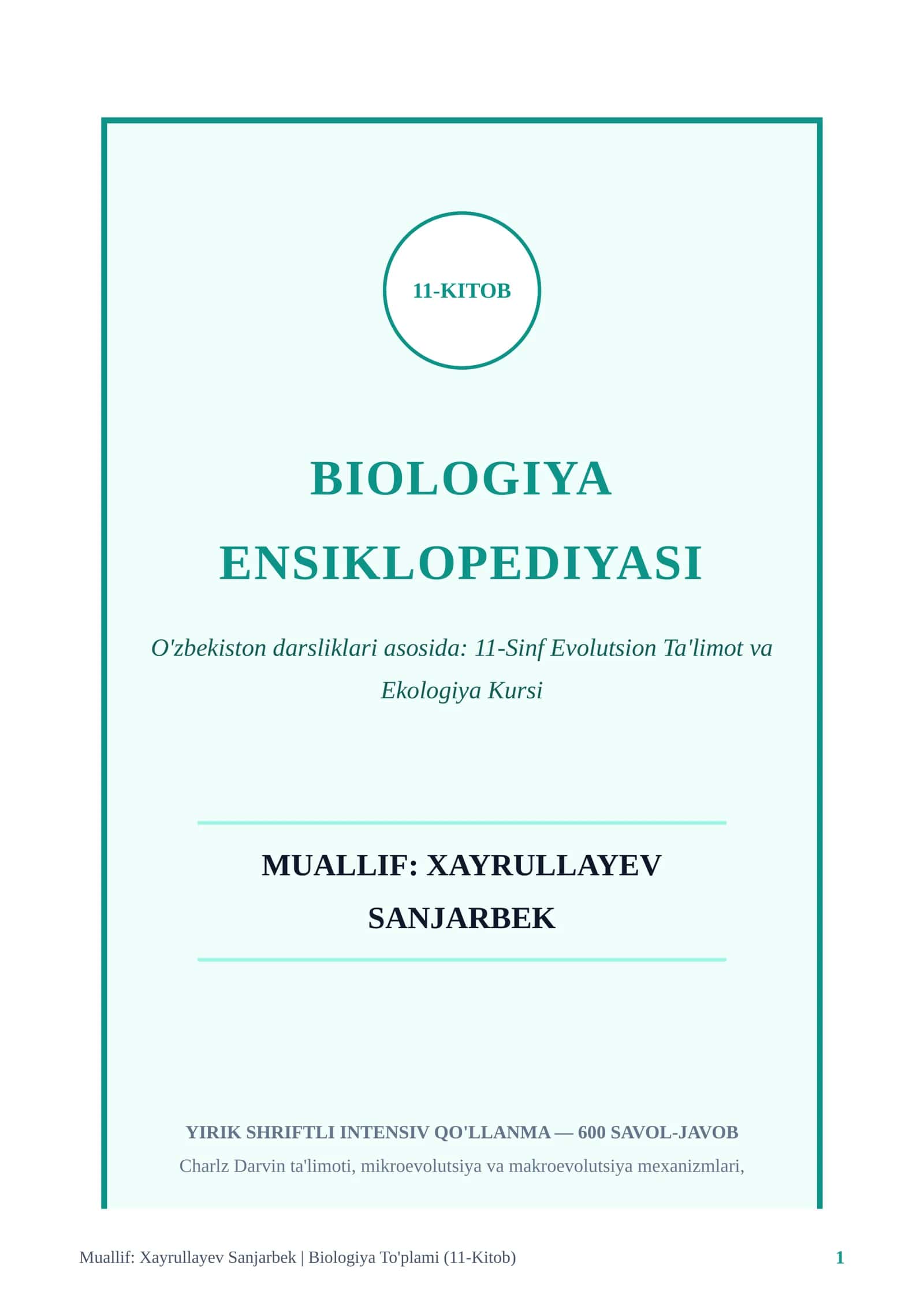 BIOLOGIYA ENSIKLOPEDIYASI