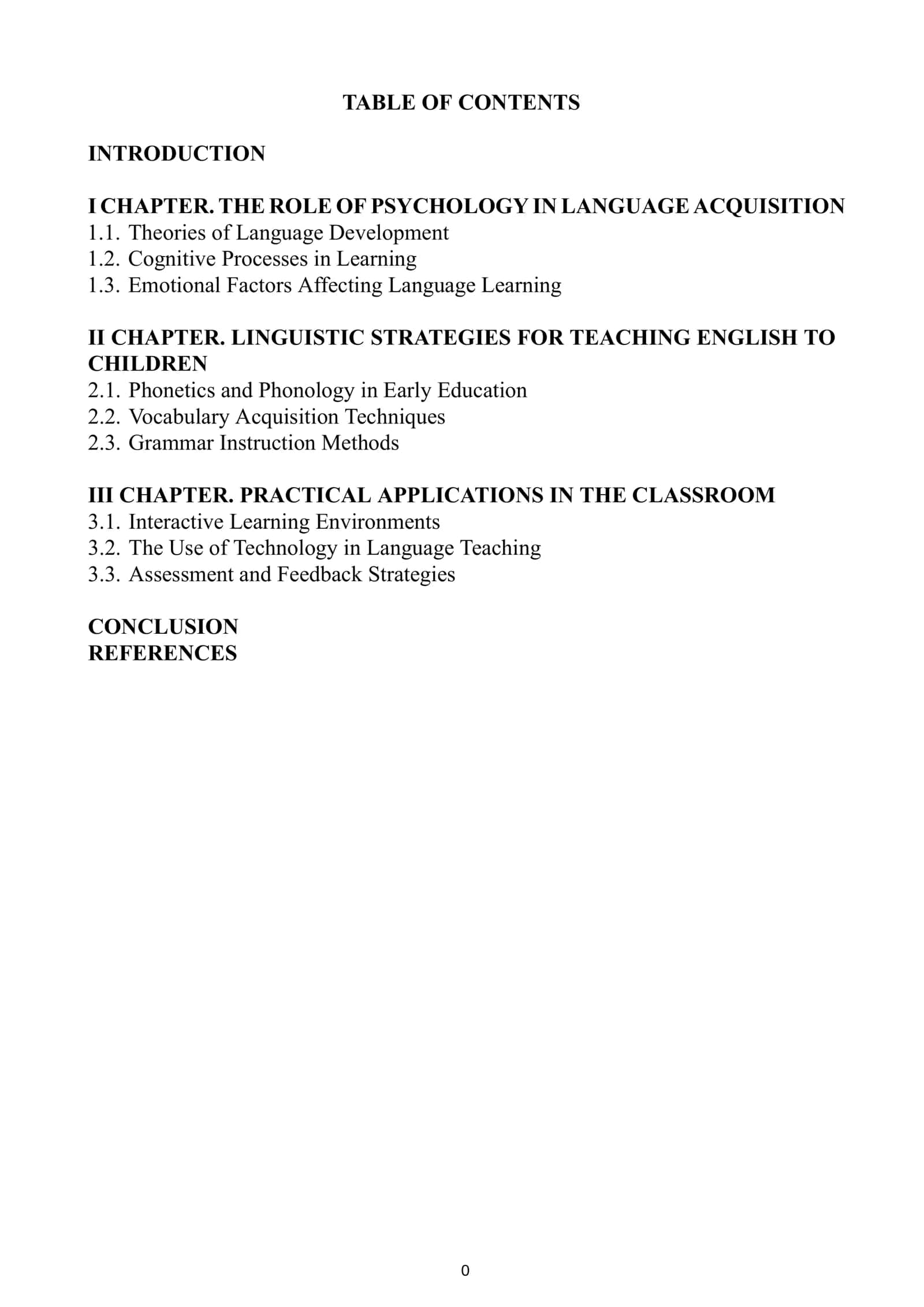 Objectives and Tasks of the Course Work