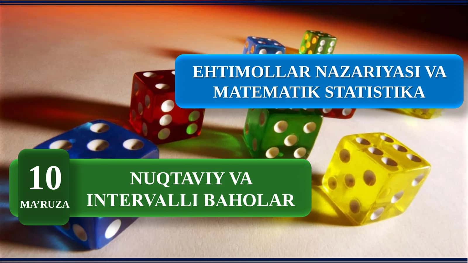 Nuqtaviy va intervalli baholar