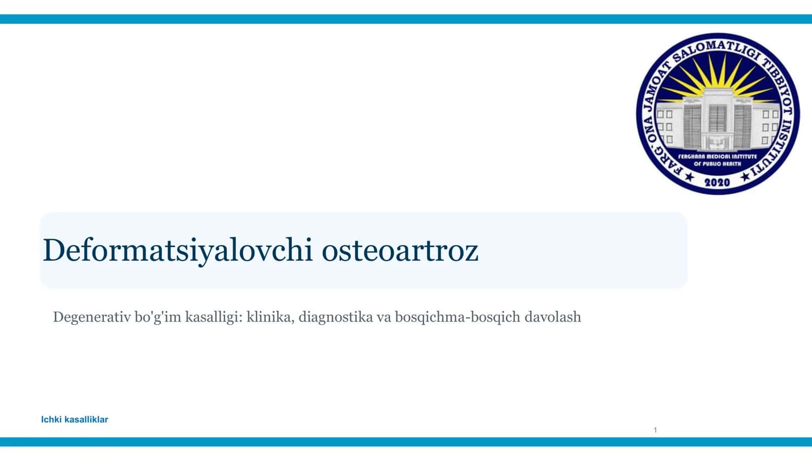 Deformatsiyalovchi osteoartroz