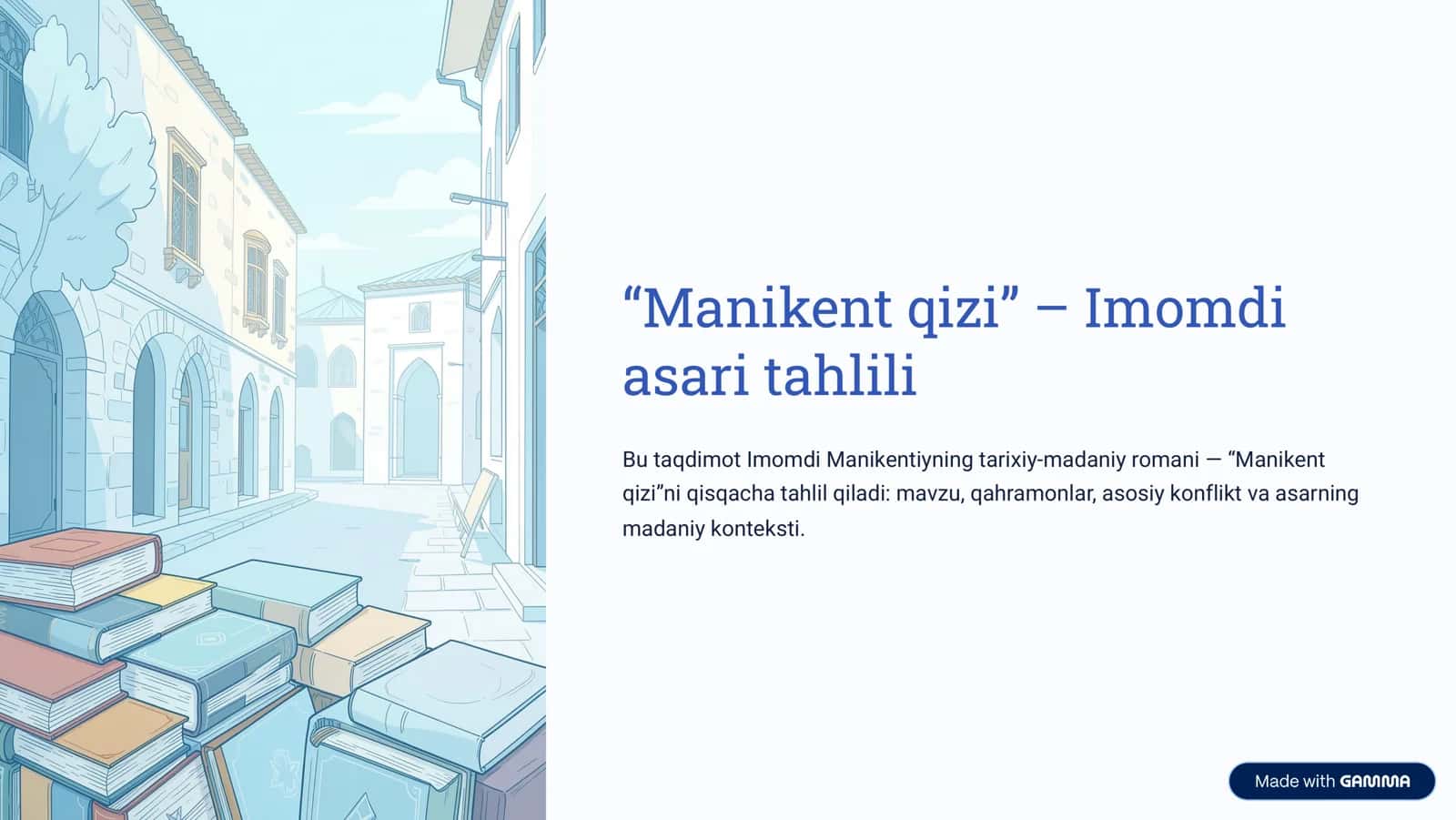 Manikent qizi - Imomdi