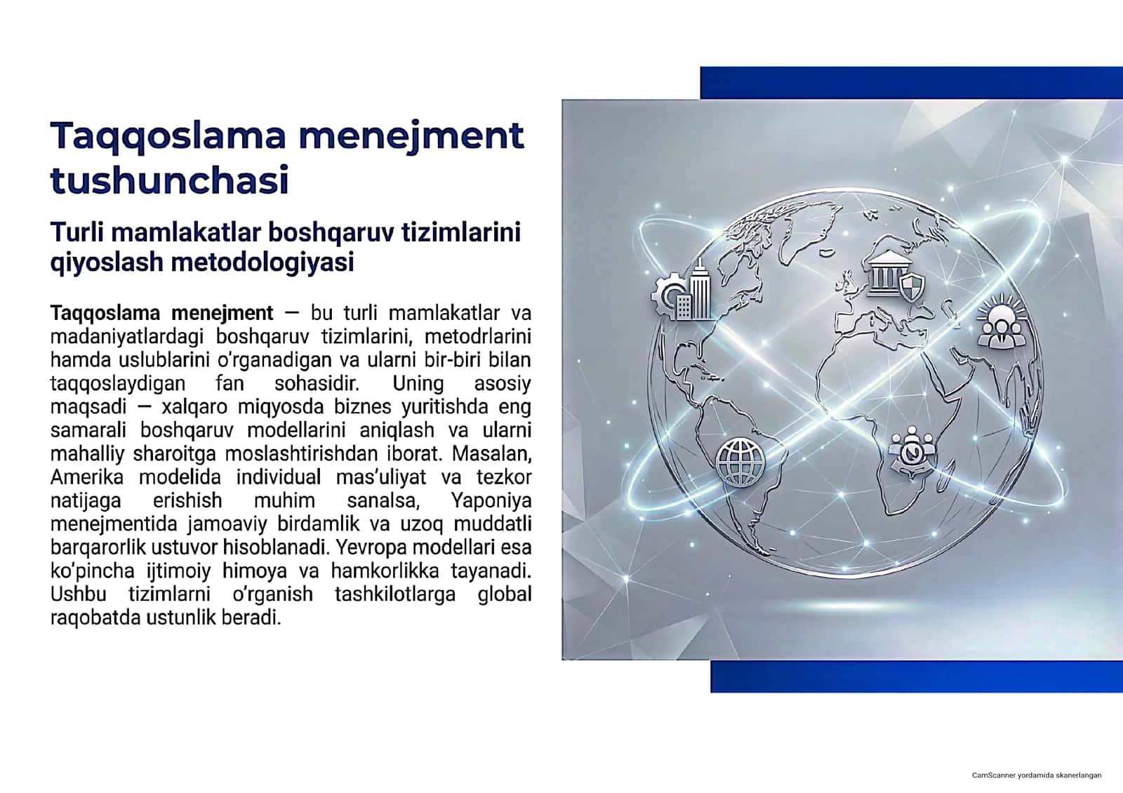 Taqqoslama menejment
