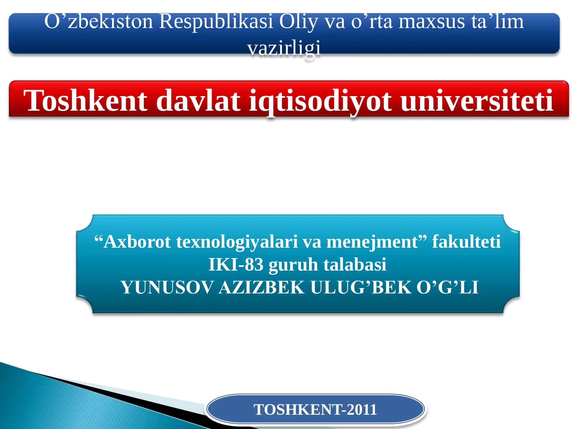 Internet tizimi va uning resurslari
