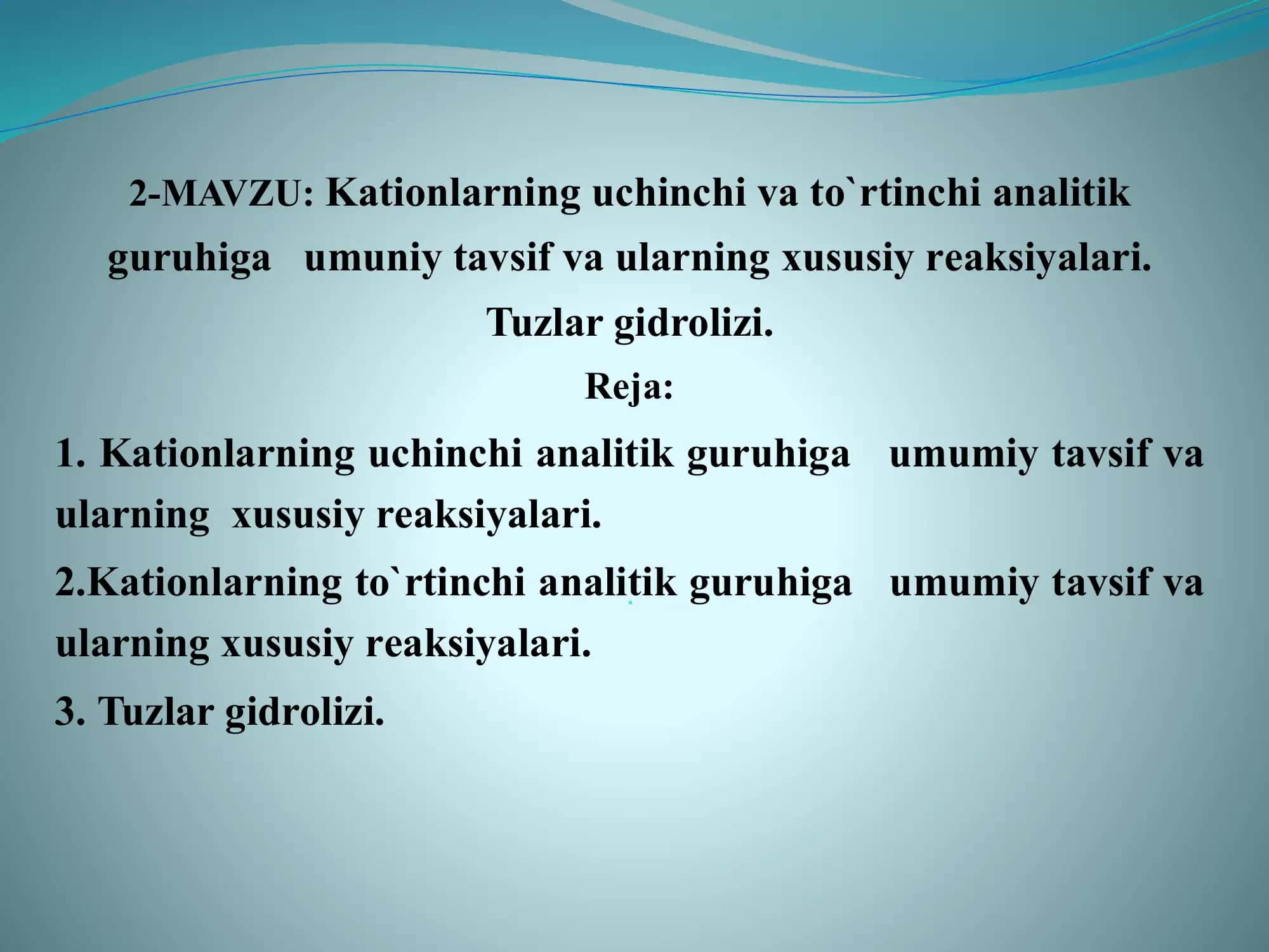 Tuzlar Gidrolizi