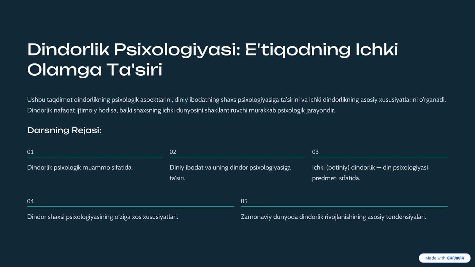 Dindorlik Psixologiyasi: E'tiqodning Ichki Olamga Ta'siri