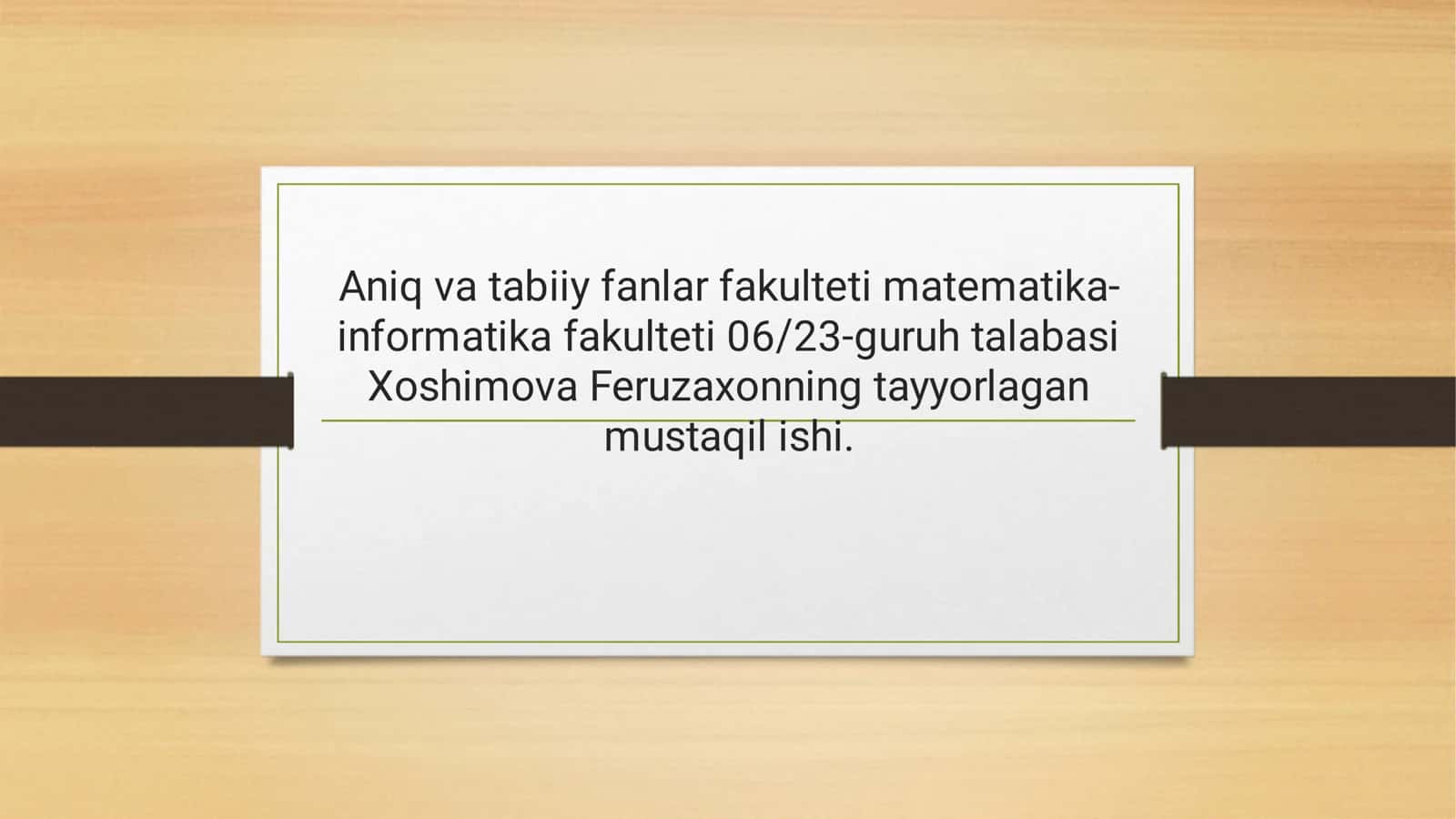 umumiy pedagogika