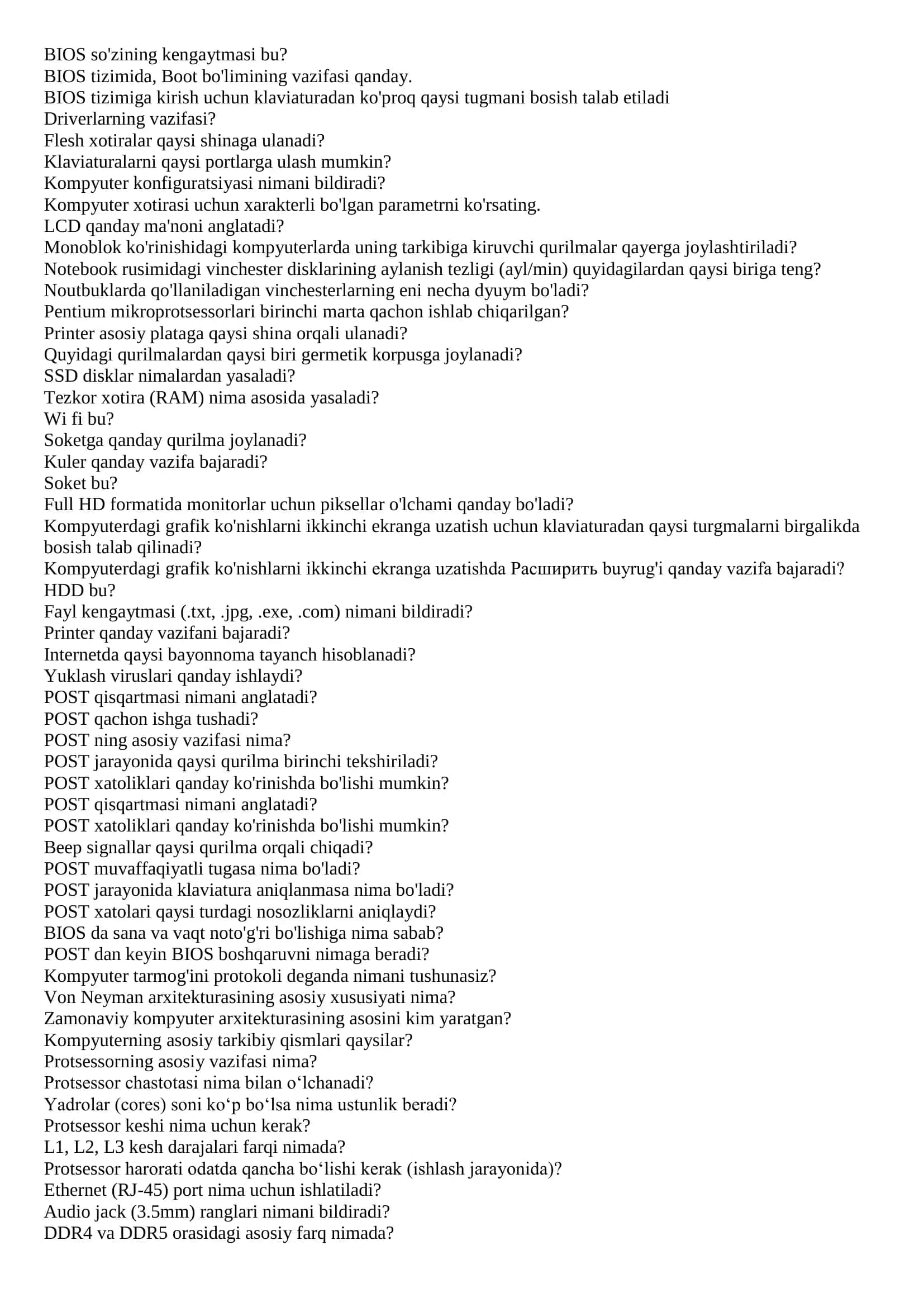 BIOS so'zining kengaytmasi bu?