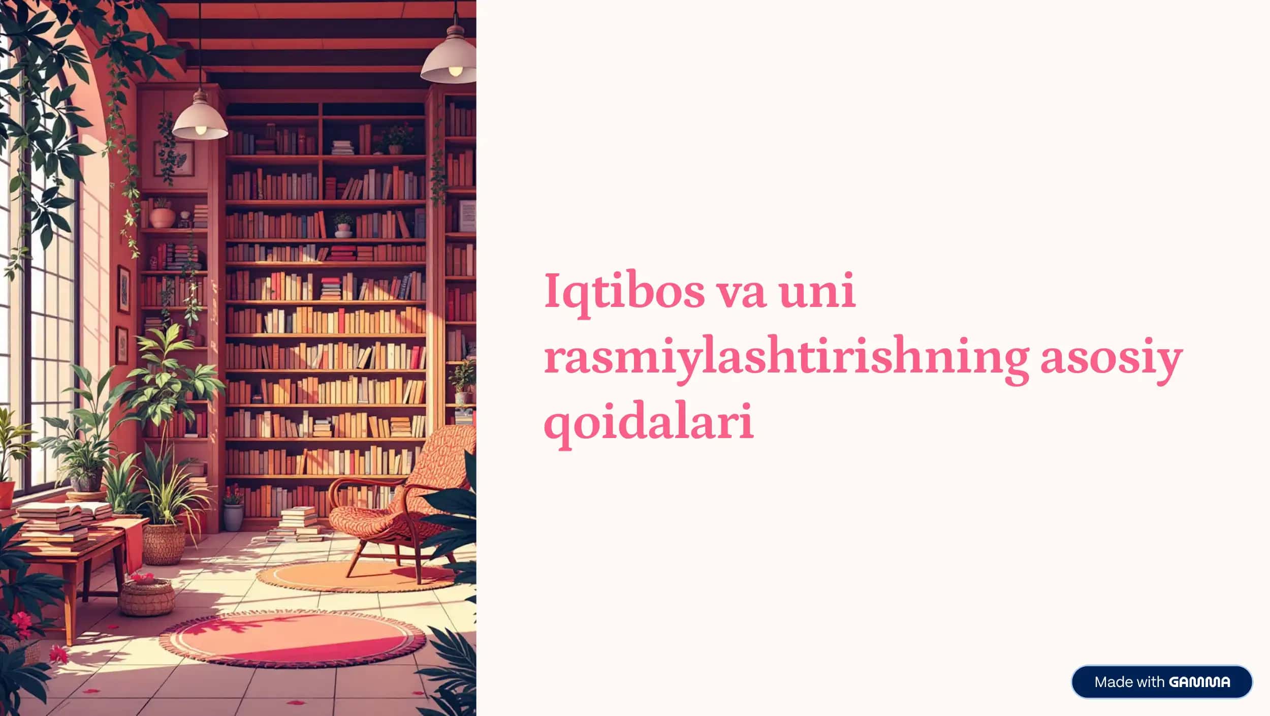 Iqtibos va uni rasmiylashtirishning asosiy qoidalari