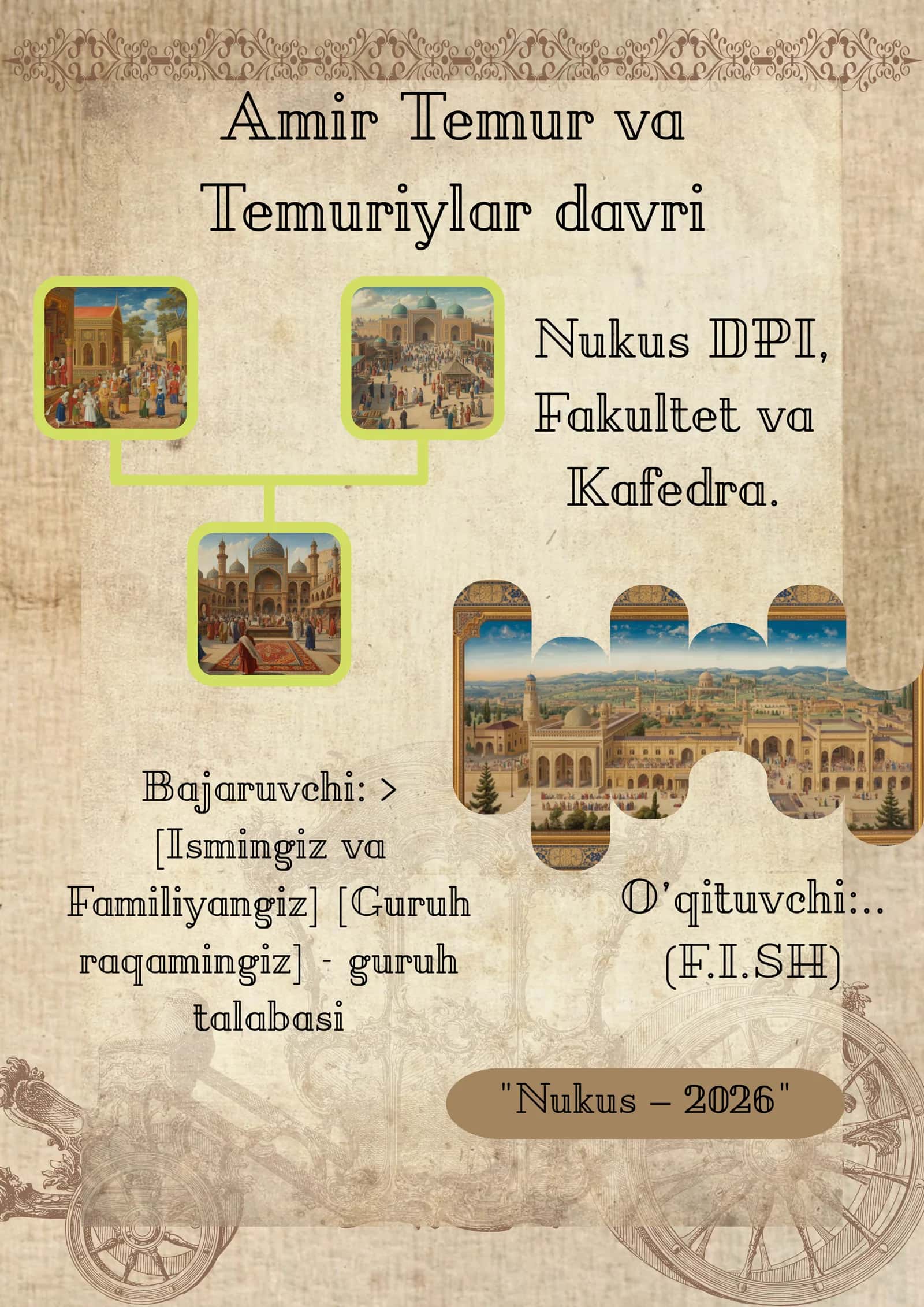 Amir Temur va Temuriylar davri