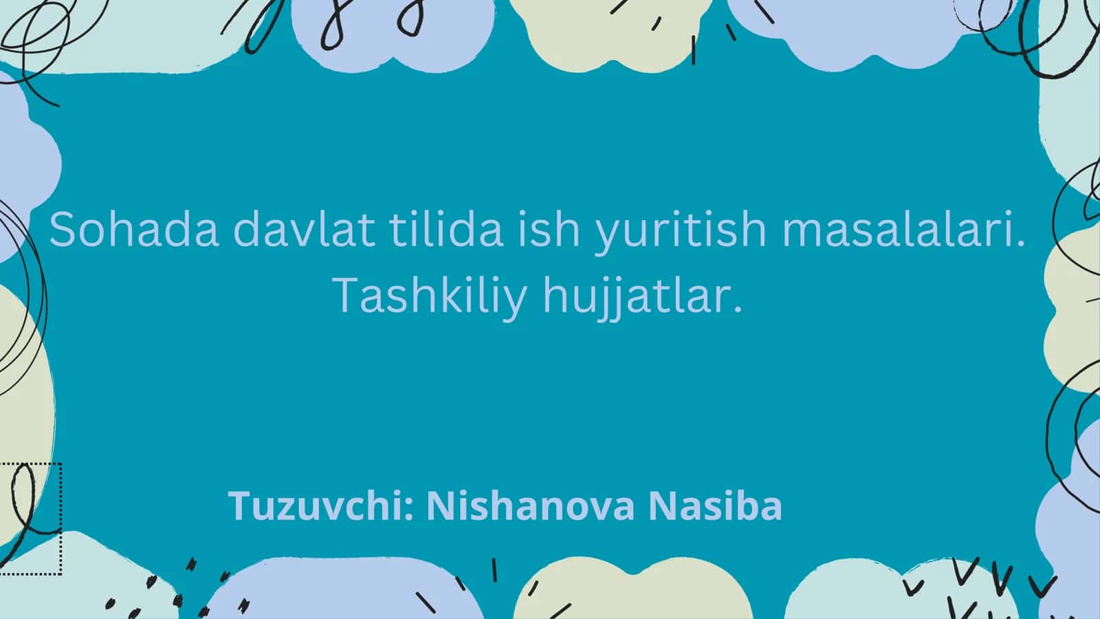 Tashkiliy hujjatlar