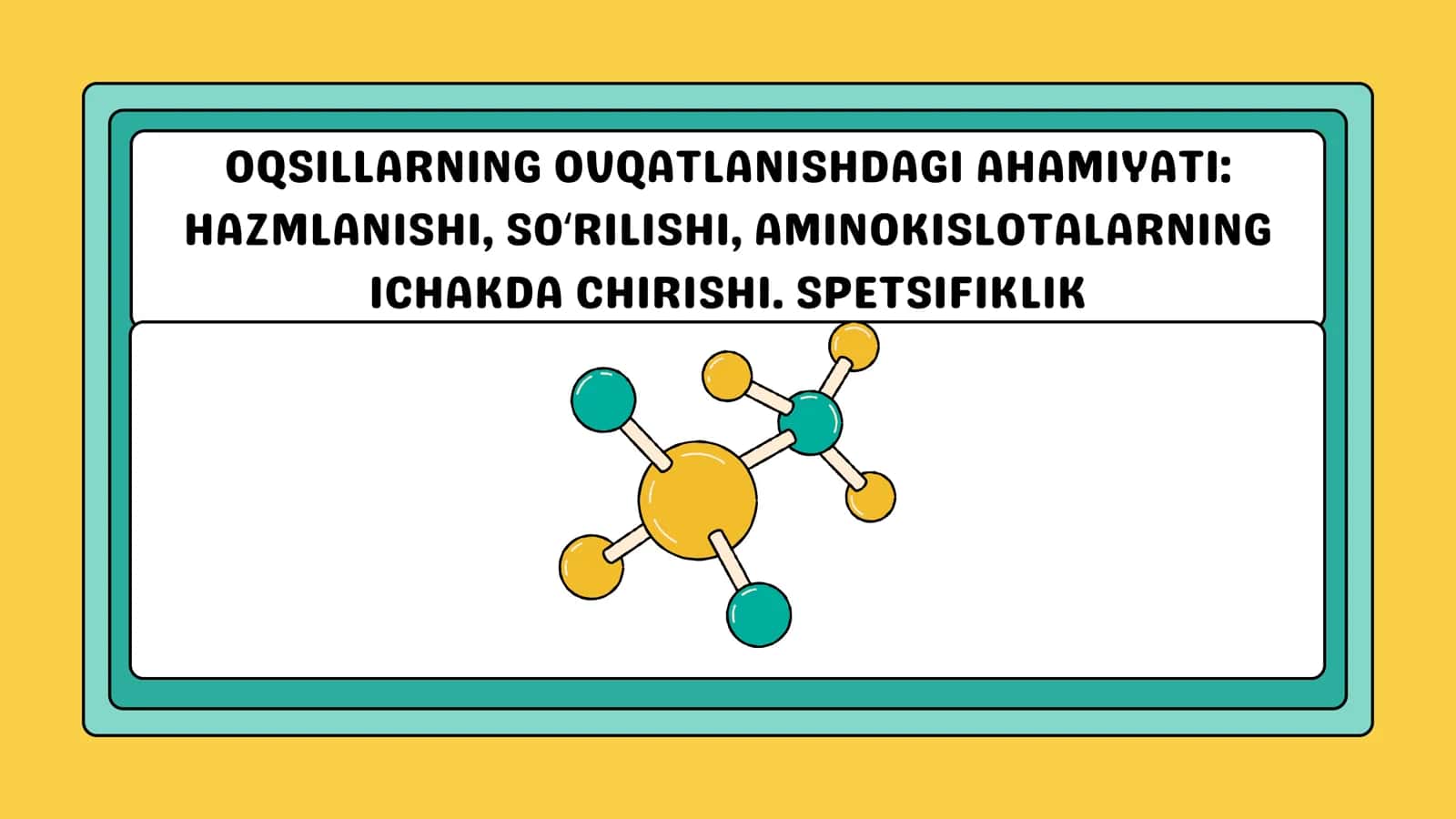 Oqsillarning hazmlanishi,sórilishi.Aminokislotalarning ichakda chirishi