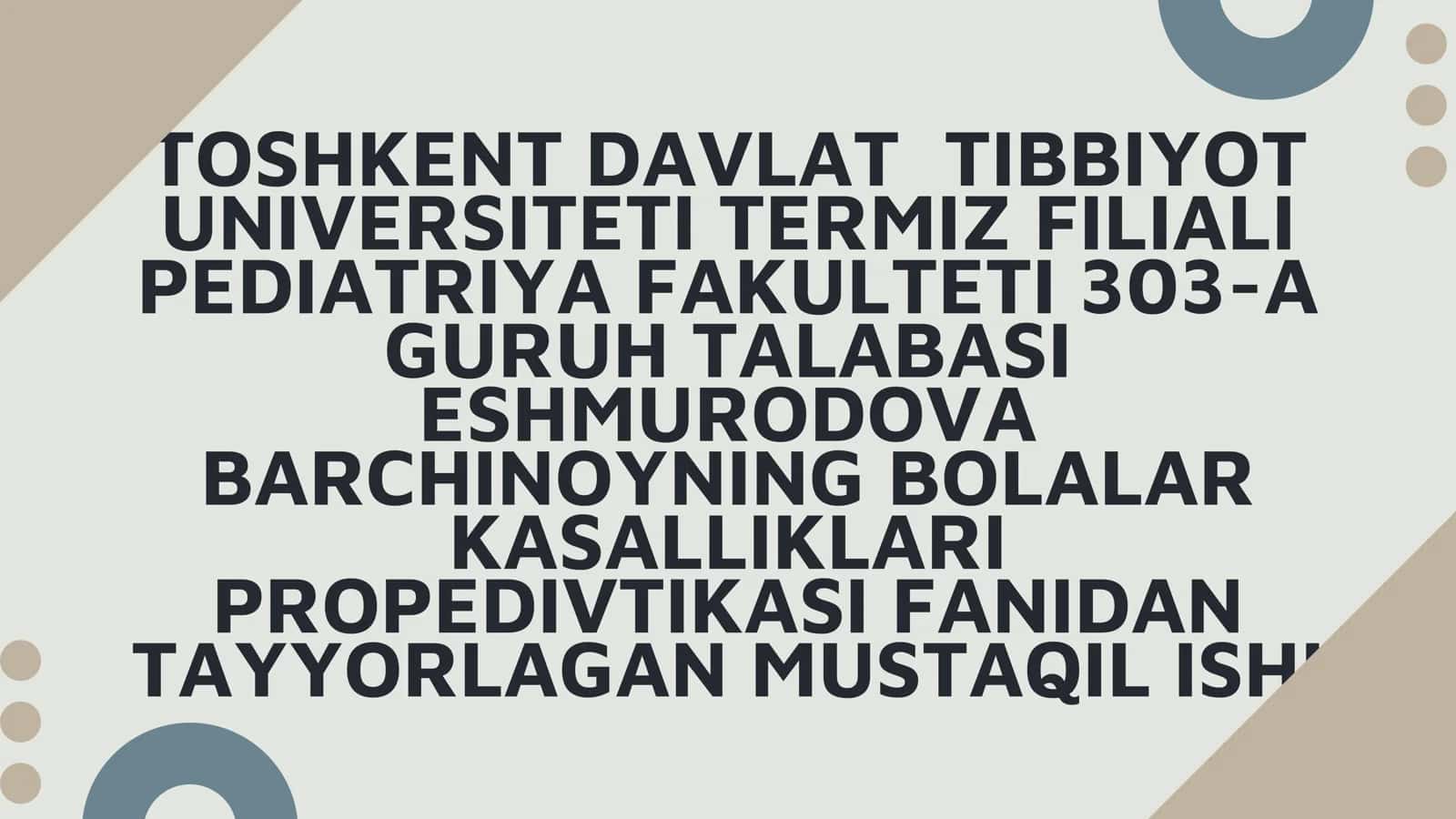 Bolalarda tugʻma yurak nuqsonlari. Yurak yetishmovchiligi sindromi