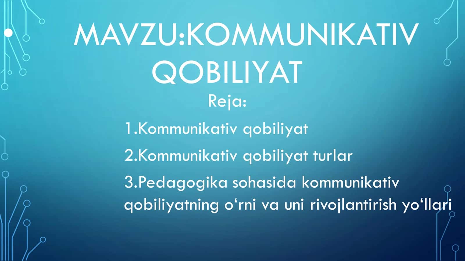 KOMMUNIKATIV QOBILIYAT