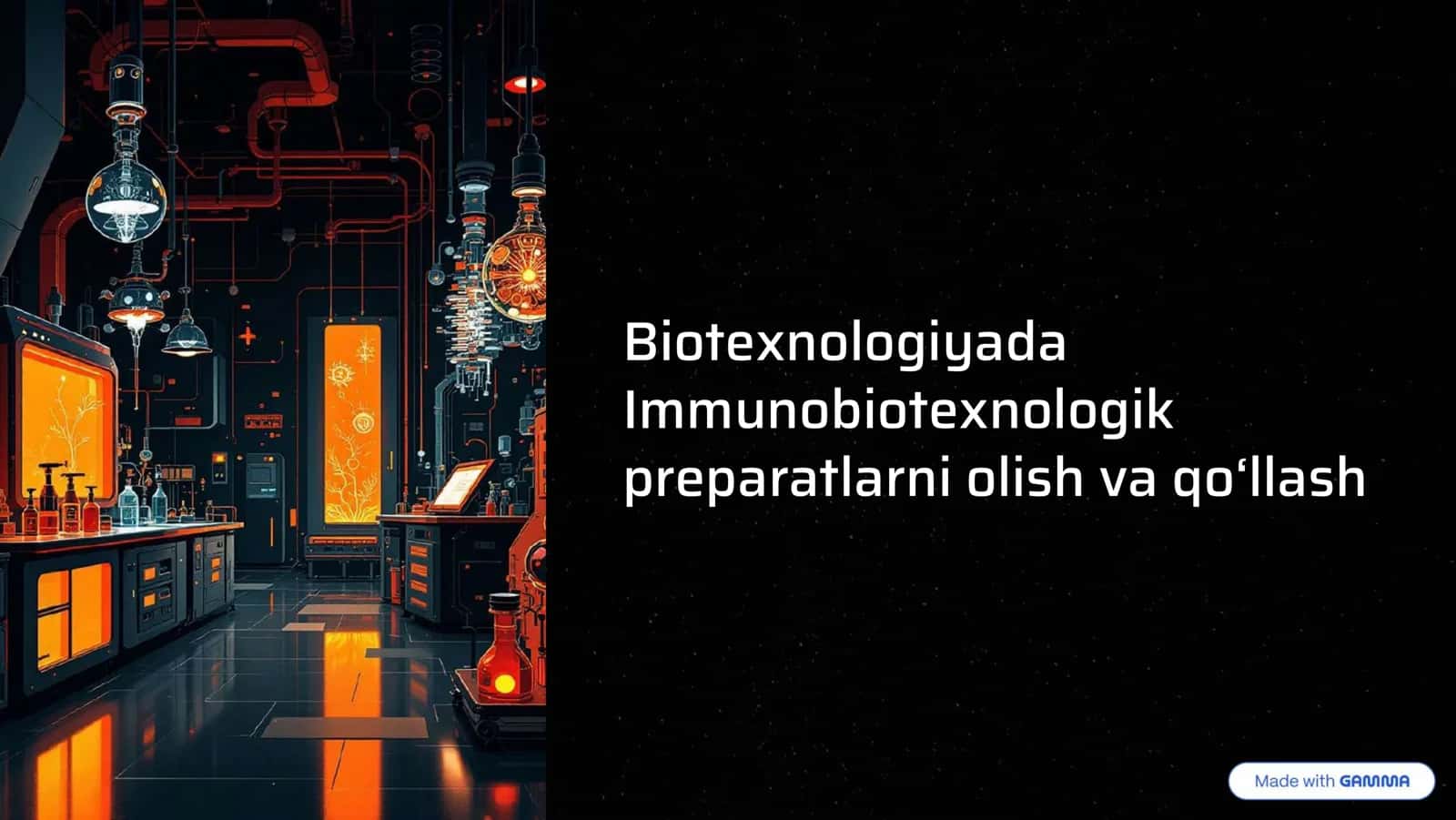Immunobiotexnologik preparatlarni olish va qo8llash
