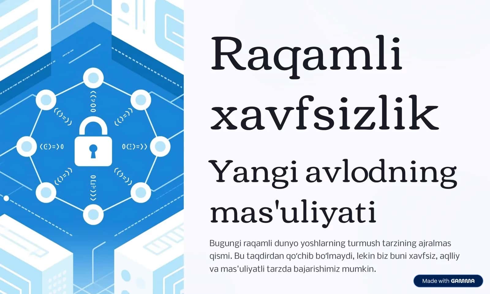 Raqamli xavfsizlik