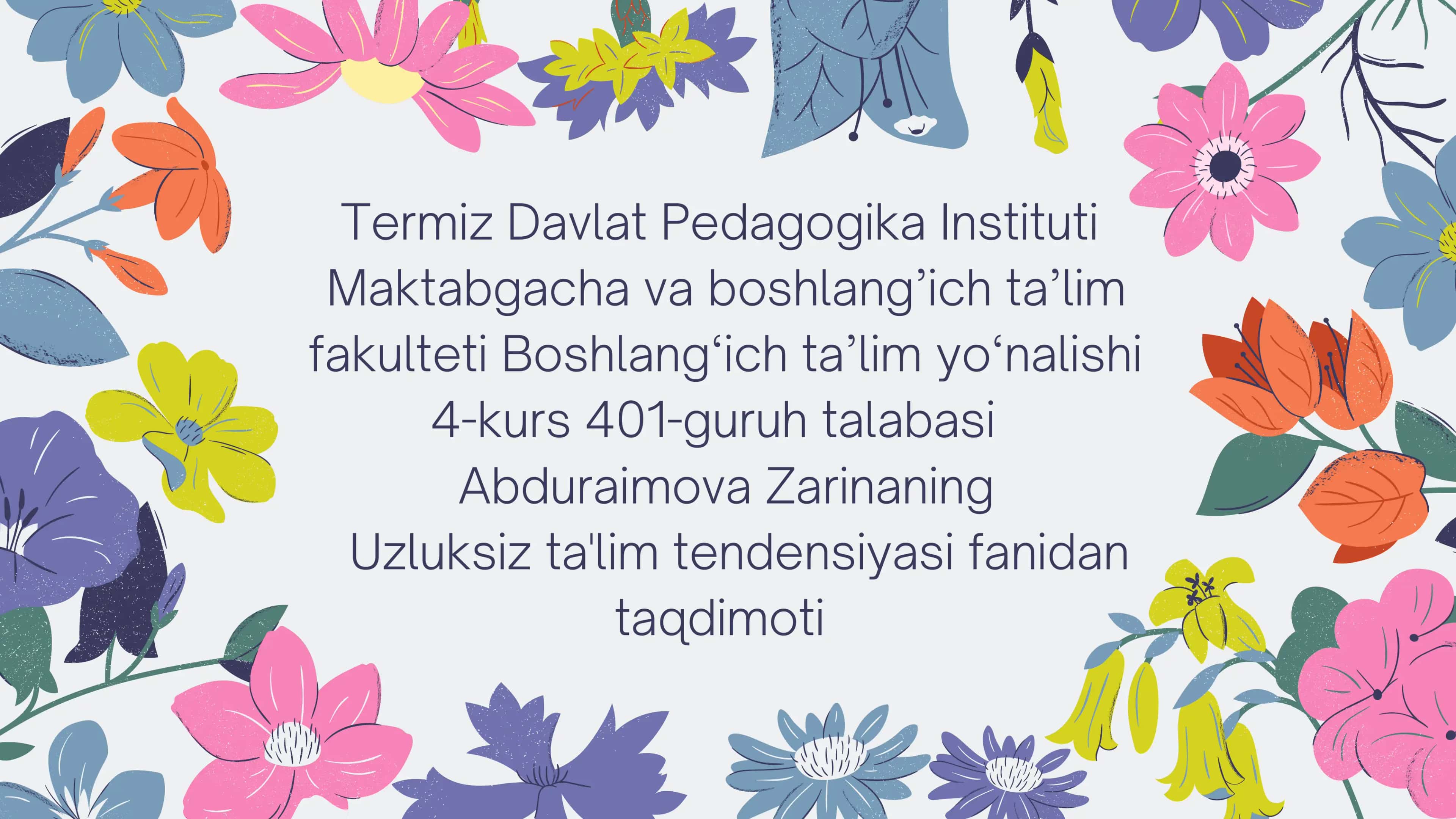 Zamonaviy ta’lim texnologiyalari