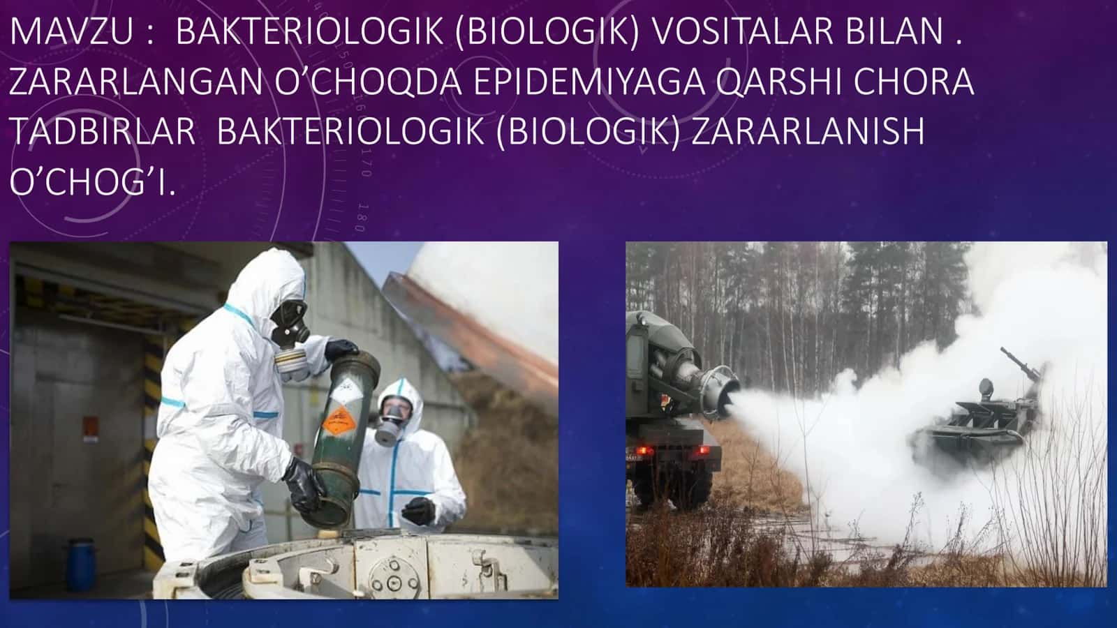 BАKTERIОLОGIK (BIОLОGIK) VOSITALAR BILAN